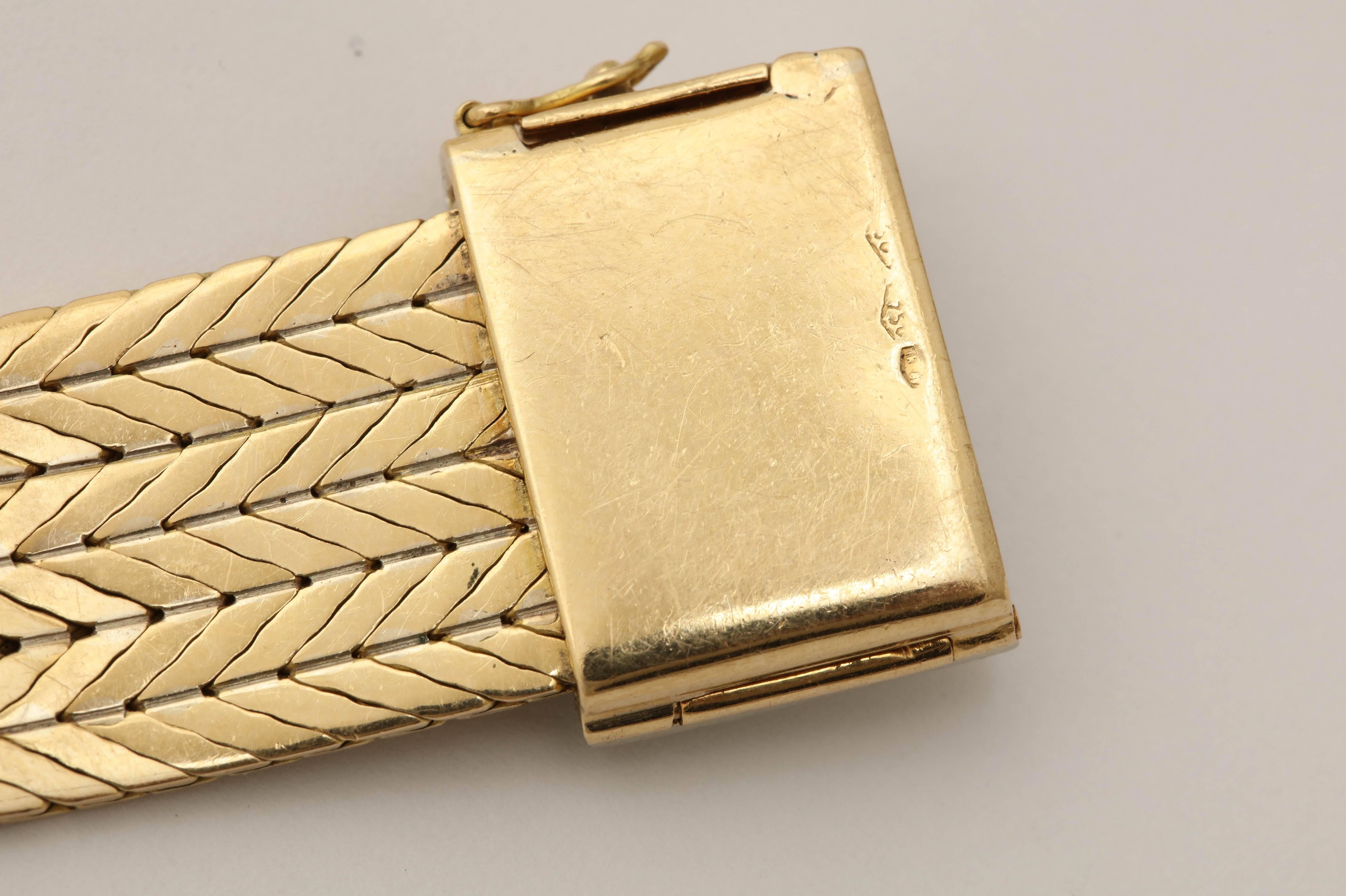 1950s Elegant Belt Strap Diamond Fringe Gold Flexible Tassel Bracelet 2