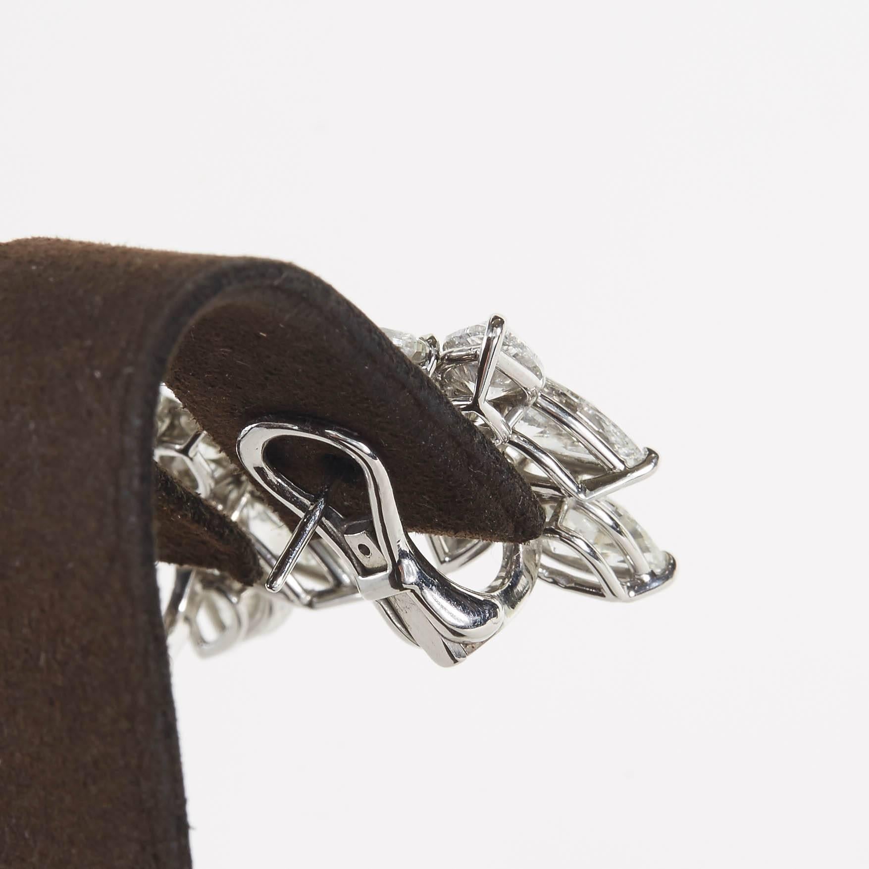 Women's Classic Diamond Cluster Earrings