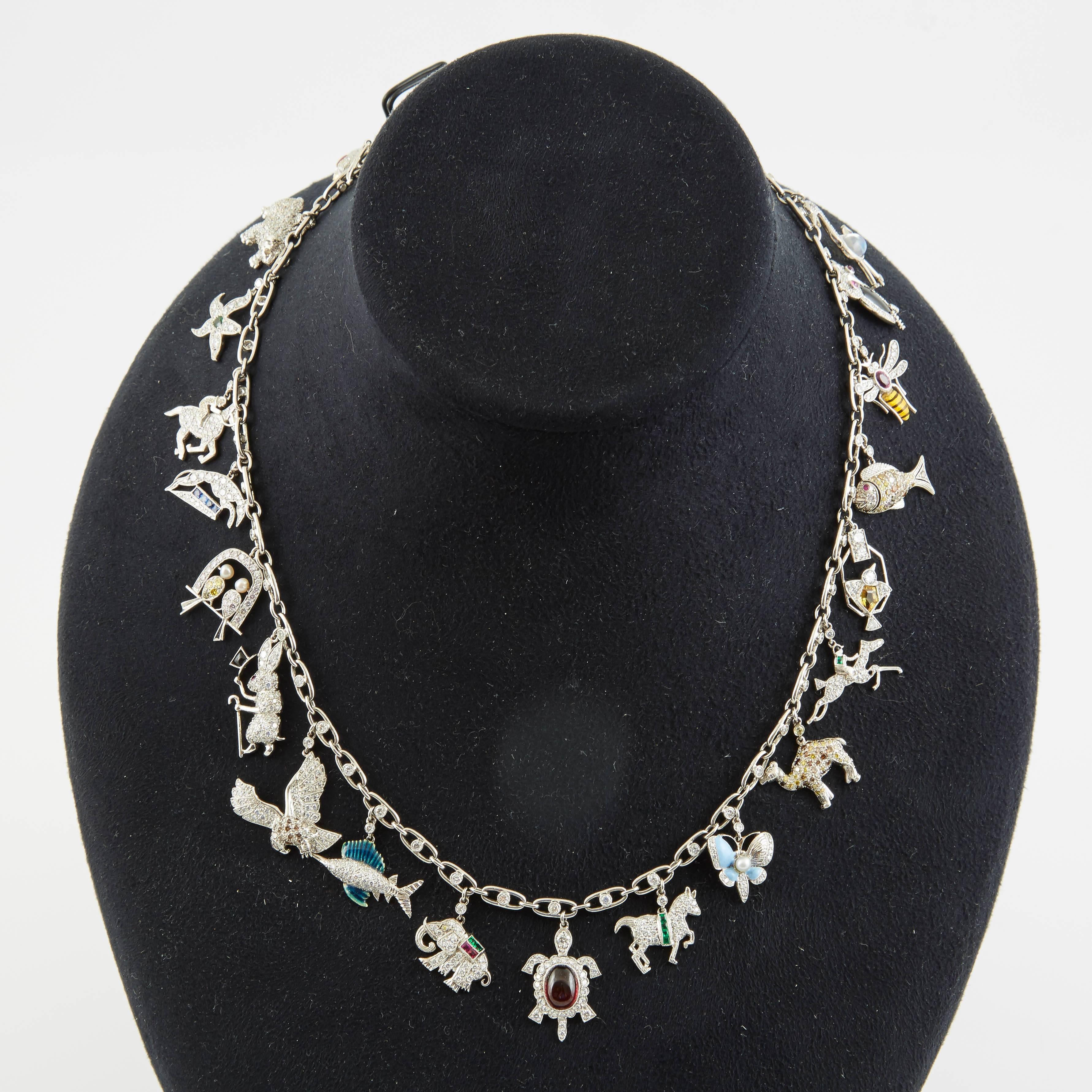 Art Deco Charm Necklace 1