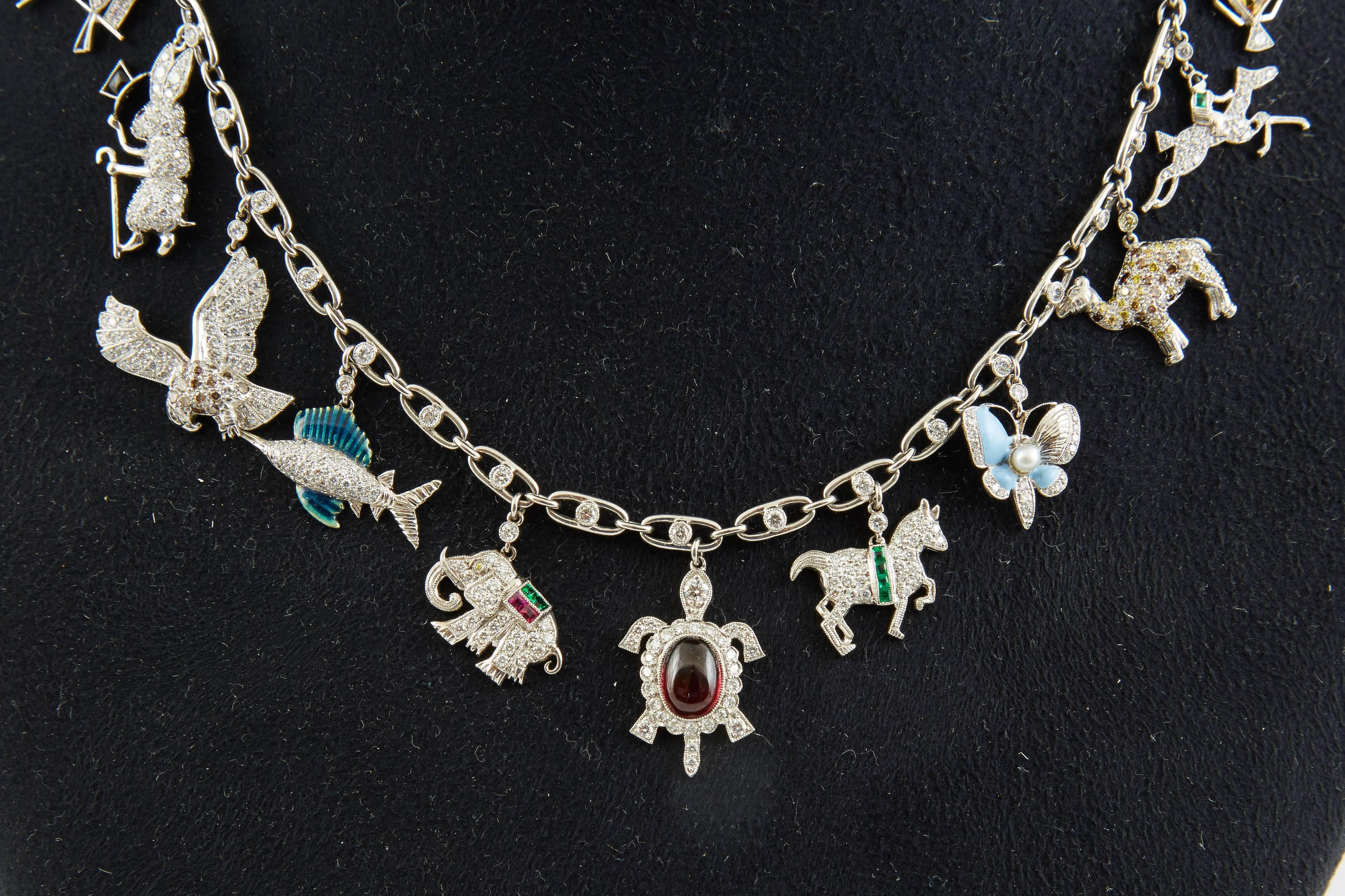 Art Deco Charm Necklace 2
