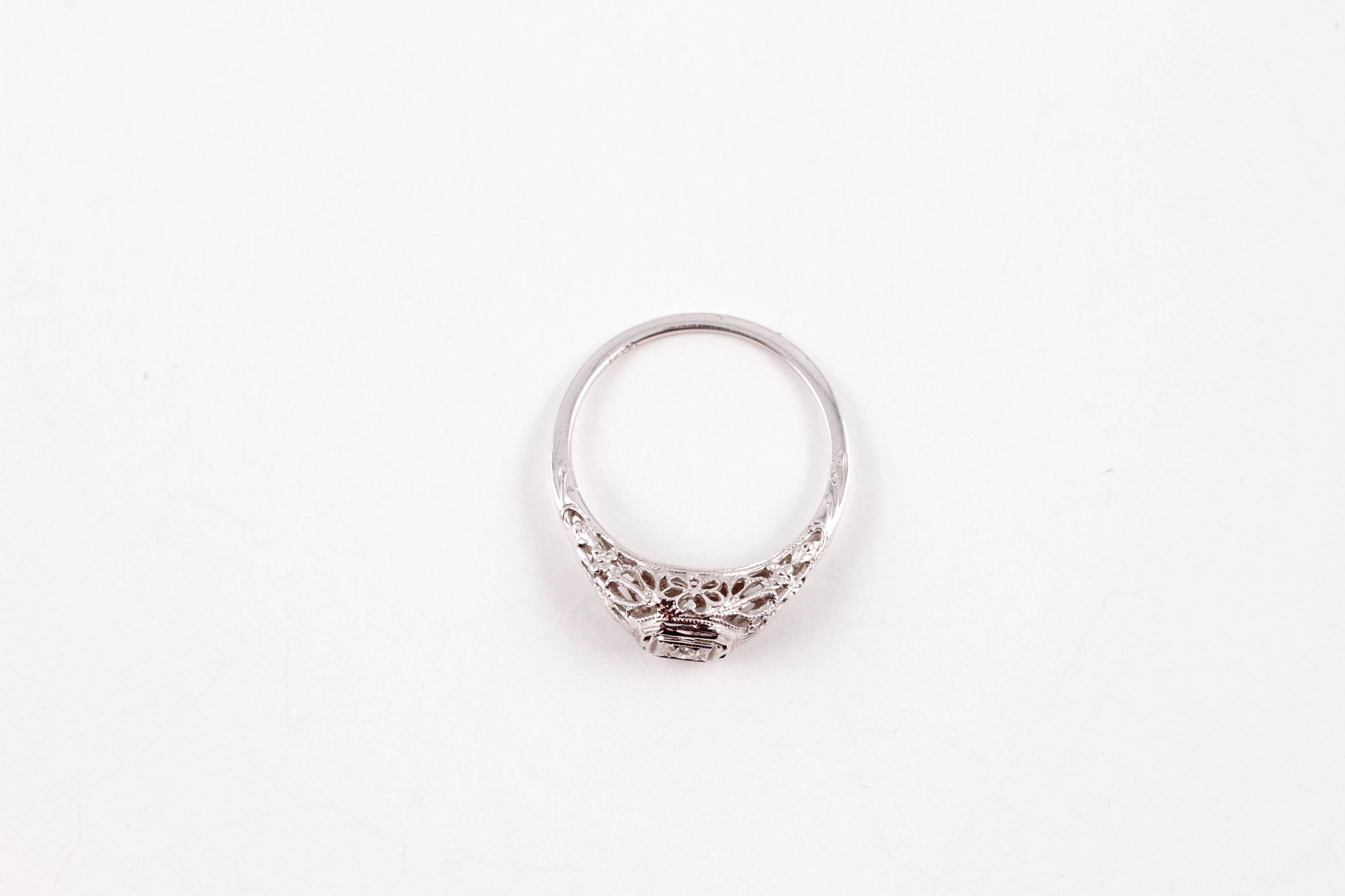 Art Deco Diamond Ring 4