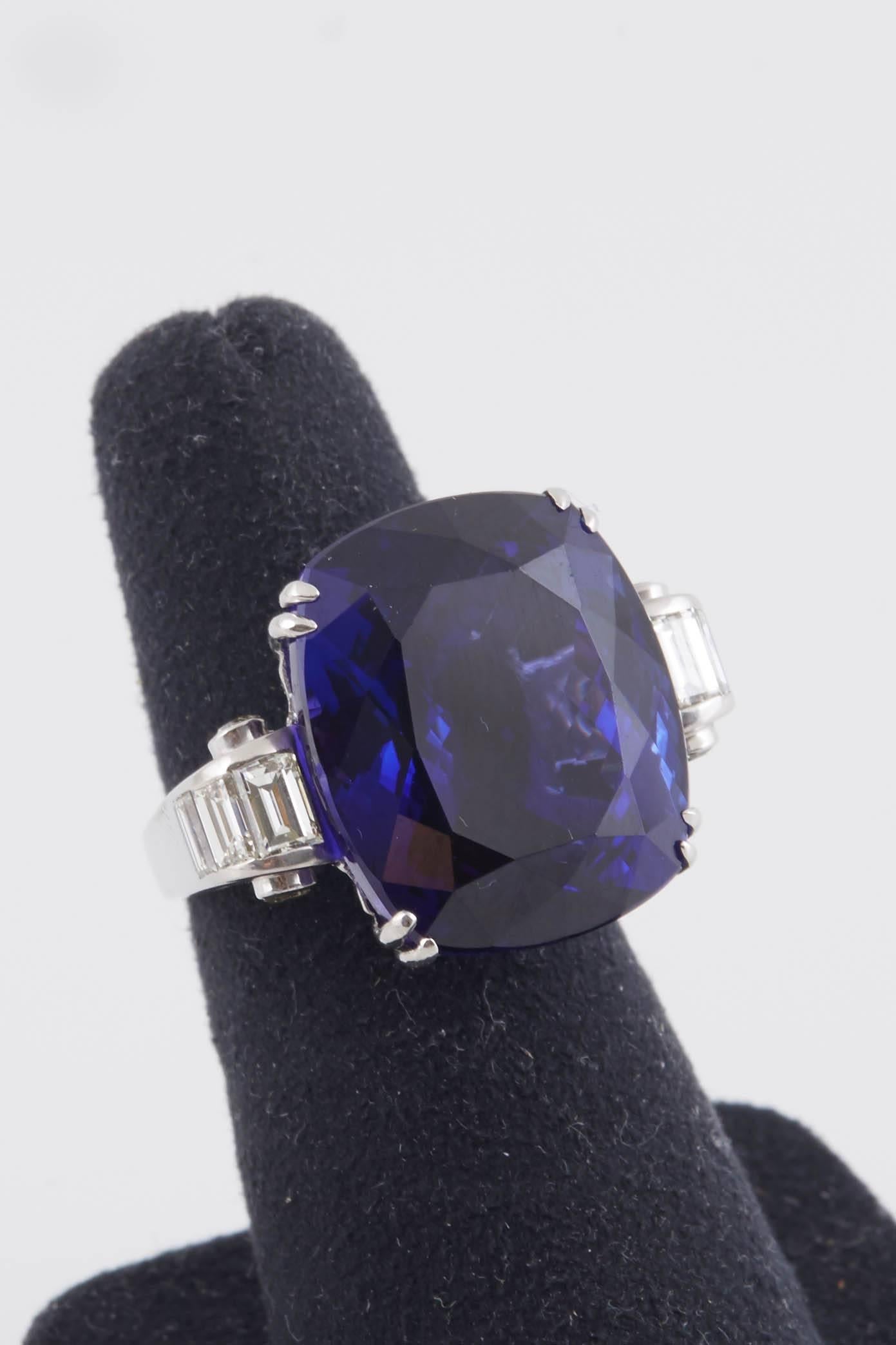 Tanzanite and Diamond Ring 1