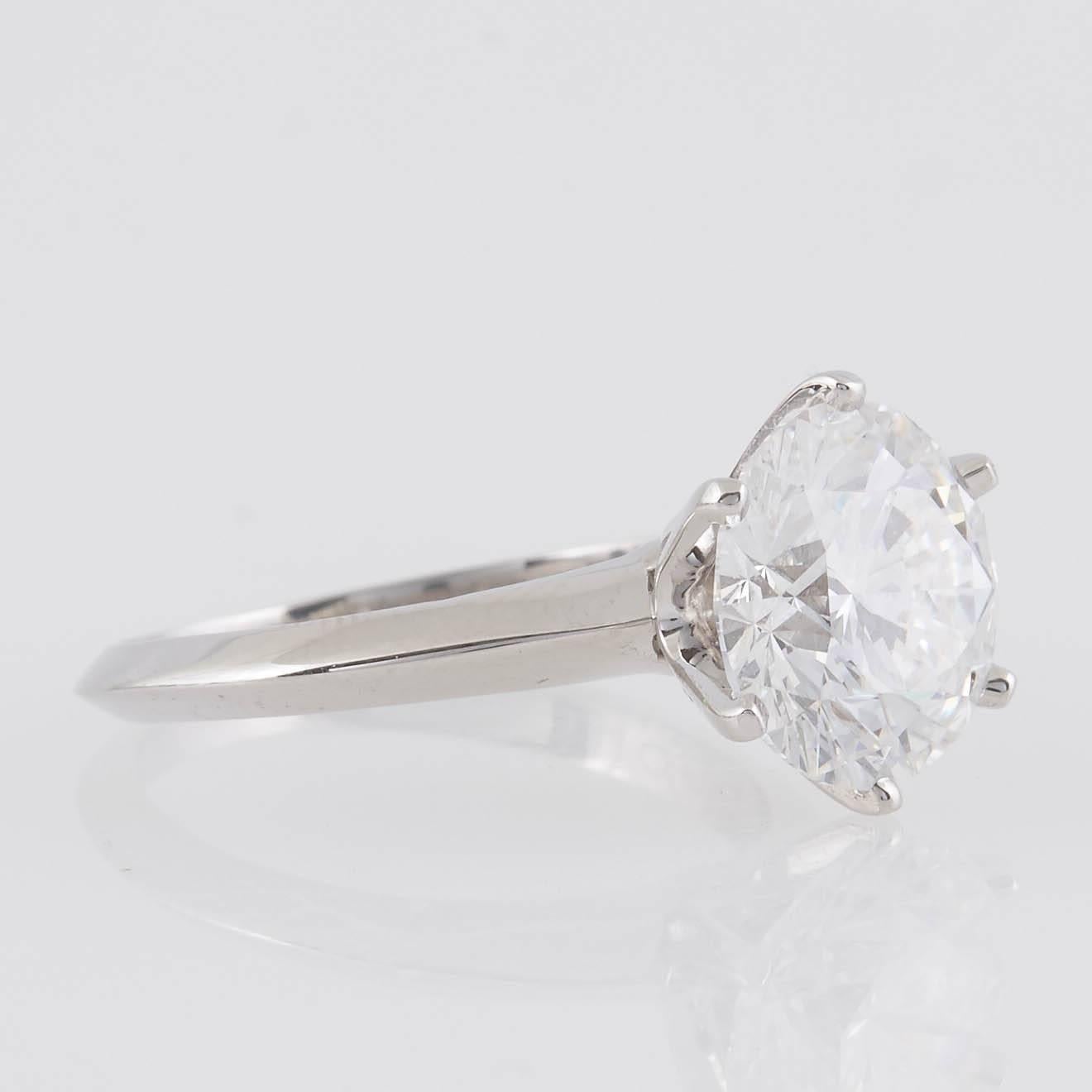 Women's Tiffany & Co. 3.04 Carat Diamond Engagement Ring
