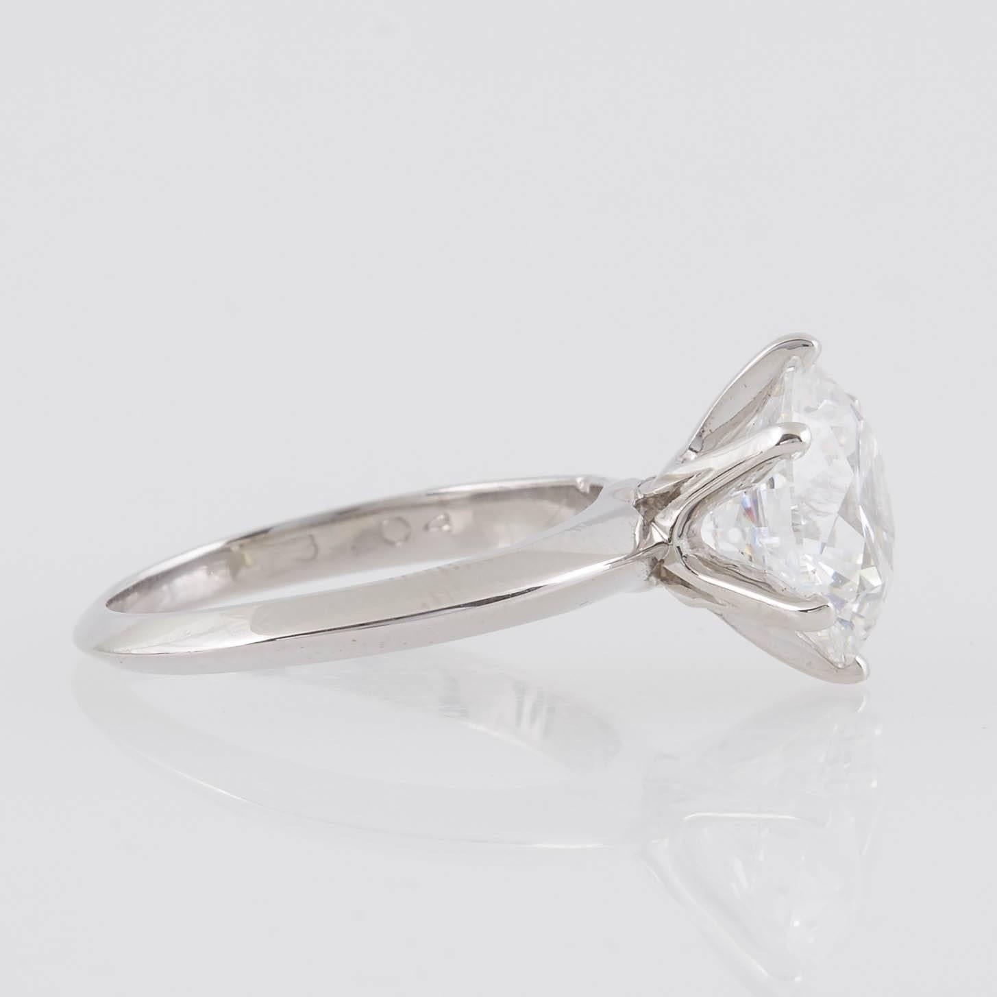 Tiffany & Co. 3.04 Carat Diamond Engagement Ring 1
