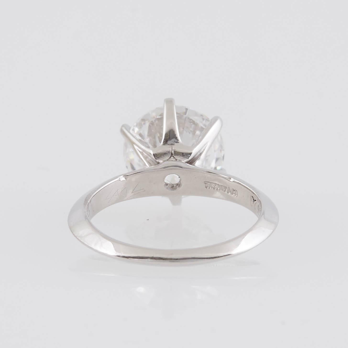 Tiffany & Co. 3.04 Carat Diamond Engagement Ring 2