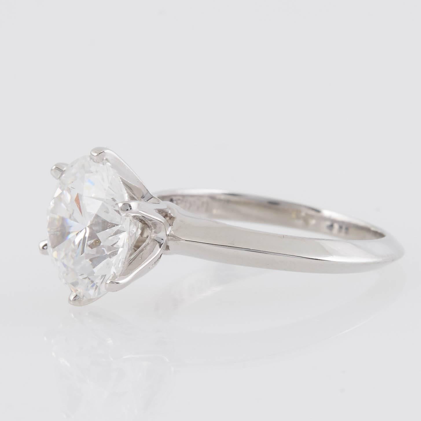 Tiffany & Co. 3.04 Carat Diamond Engagement Ring 3