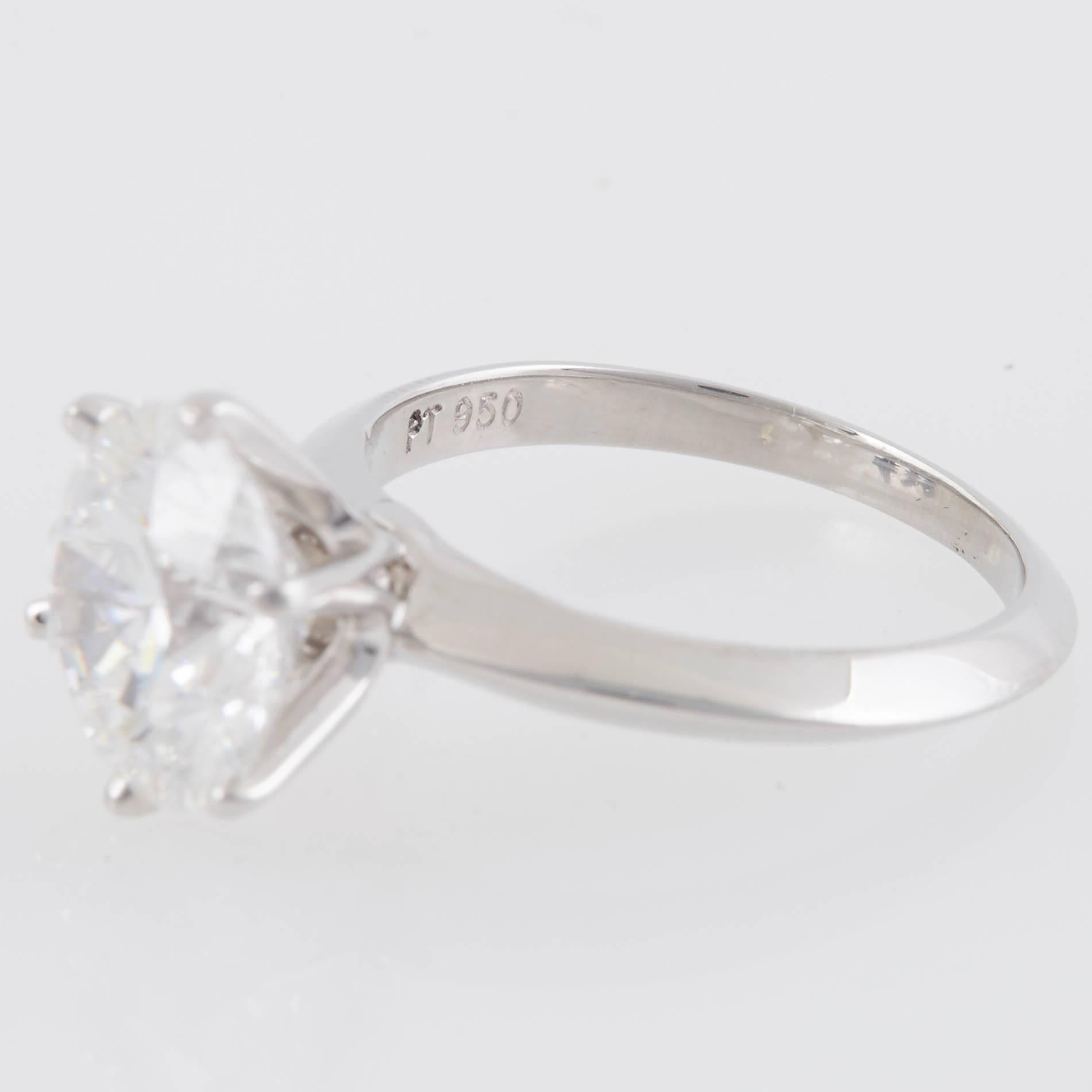 Tiffany & Co. 3.04 Carat Diamond Engagement Ring 4