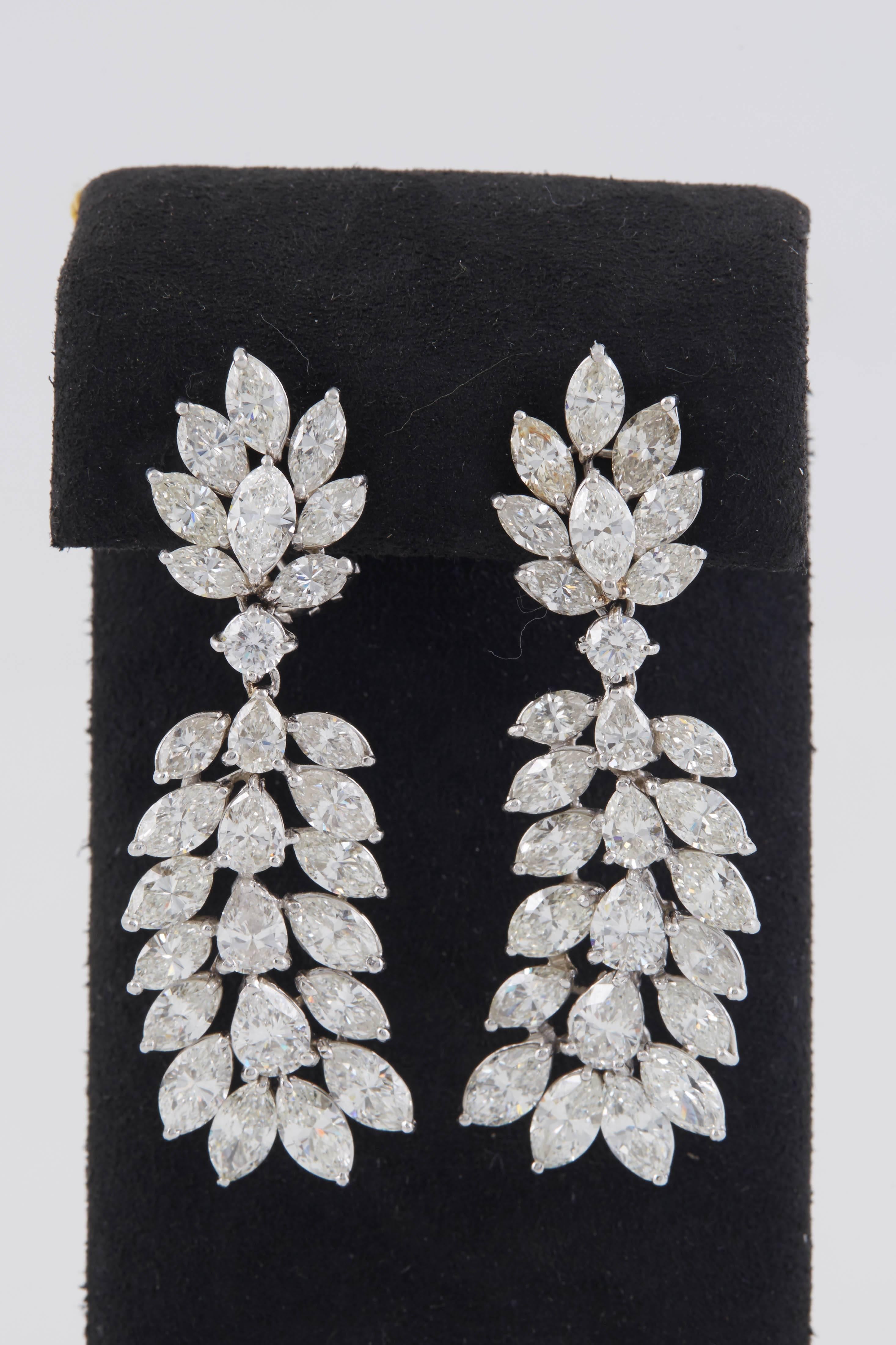 chandelier diamond earrings