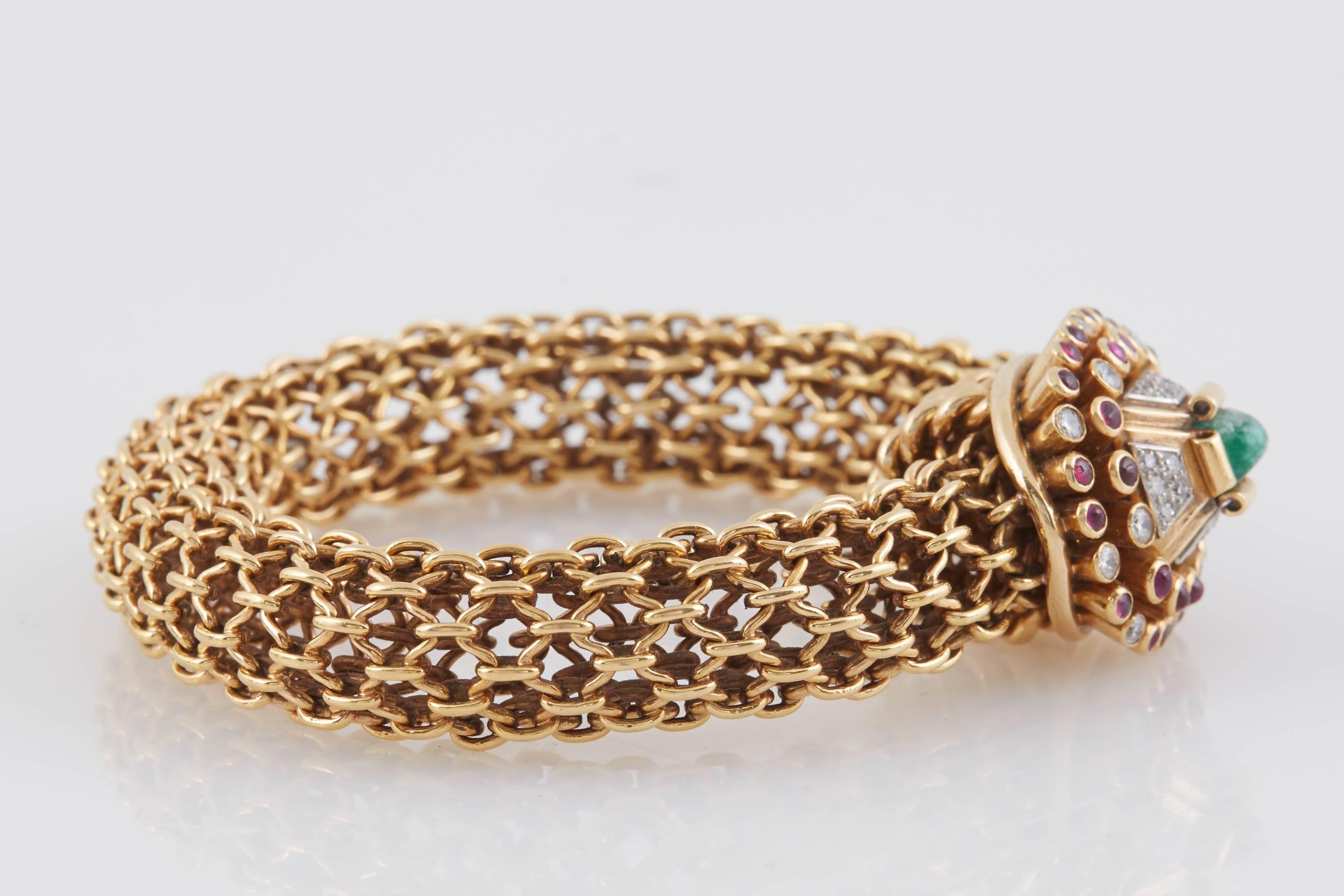 Gold Bracelet by Marchak For Sale 1