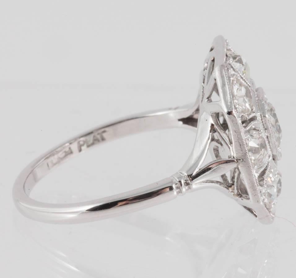 Edwardian Diamond Ring In Excellent Condition For Sale In London, GB