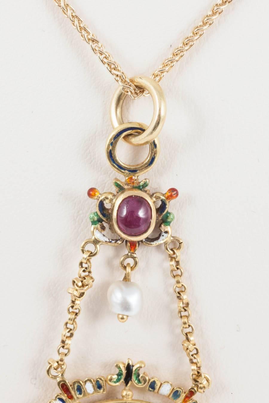 19th Century Holbeinesque Pendant In Good Condition In London, London