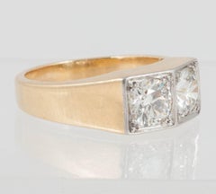 French Dress Ring with Diamonds