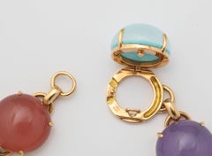18 Karat Rose Gold Semi-Precious Stone Doublet Bracelet