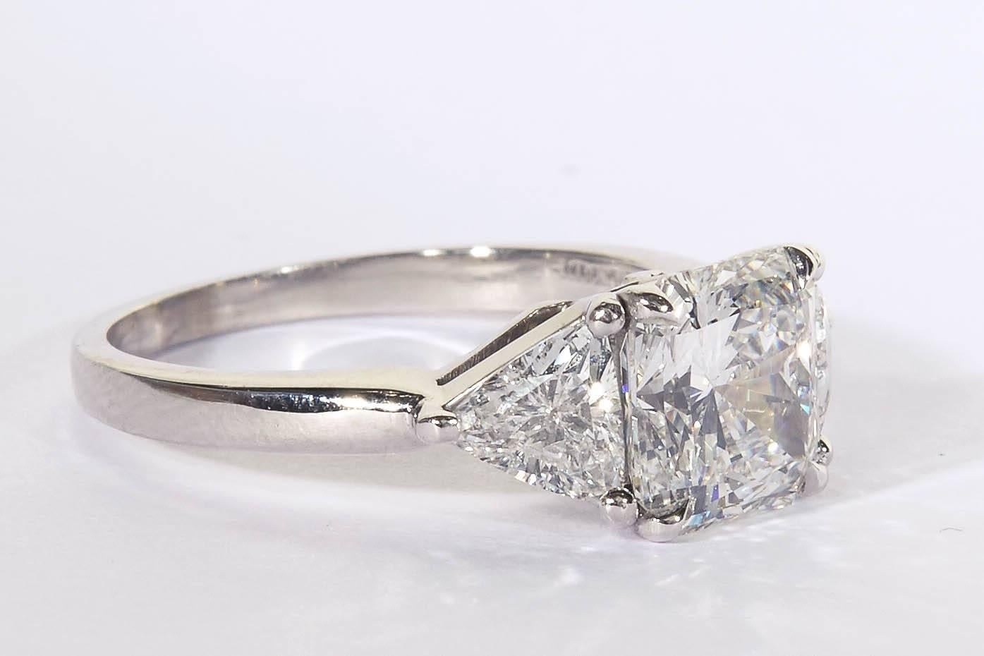 Radiant Cut Engagement Ring GIA Certified In New Condition In New York, NY