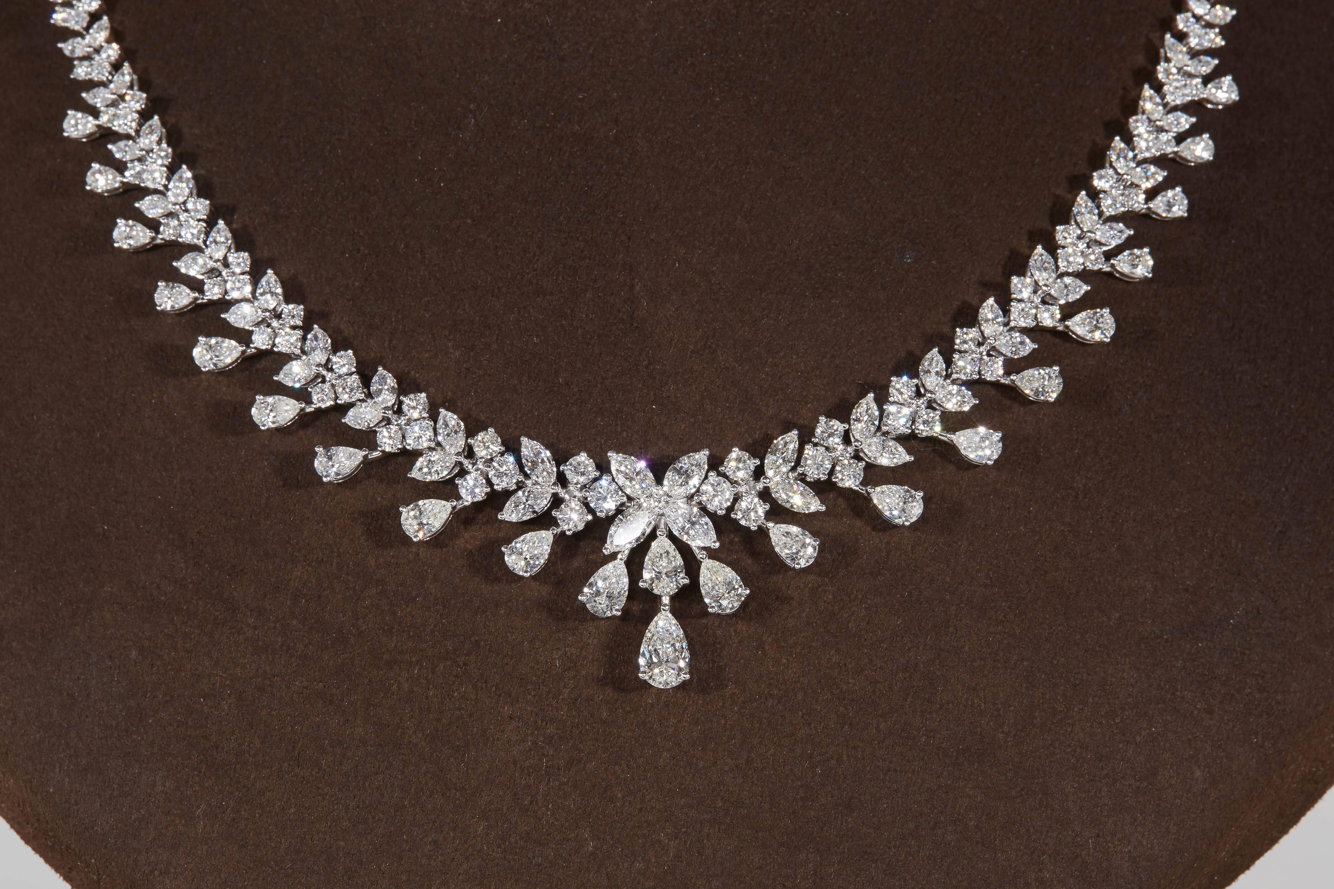 elegant diamond necklace