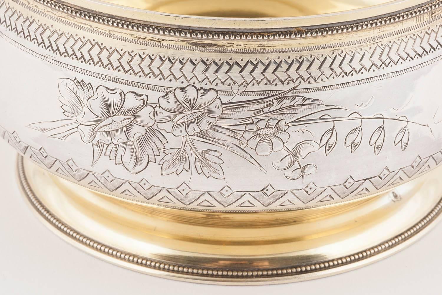 Large Russian Silver Sugar or Sweetmeat Bowl, Moscow, 1896 3