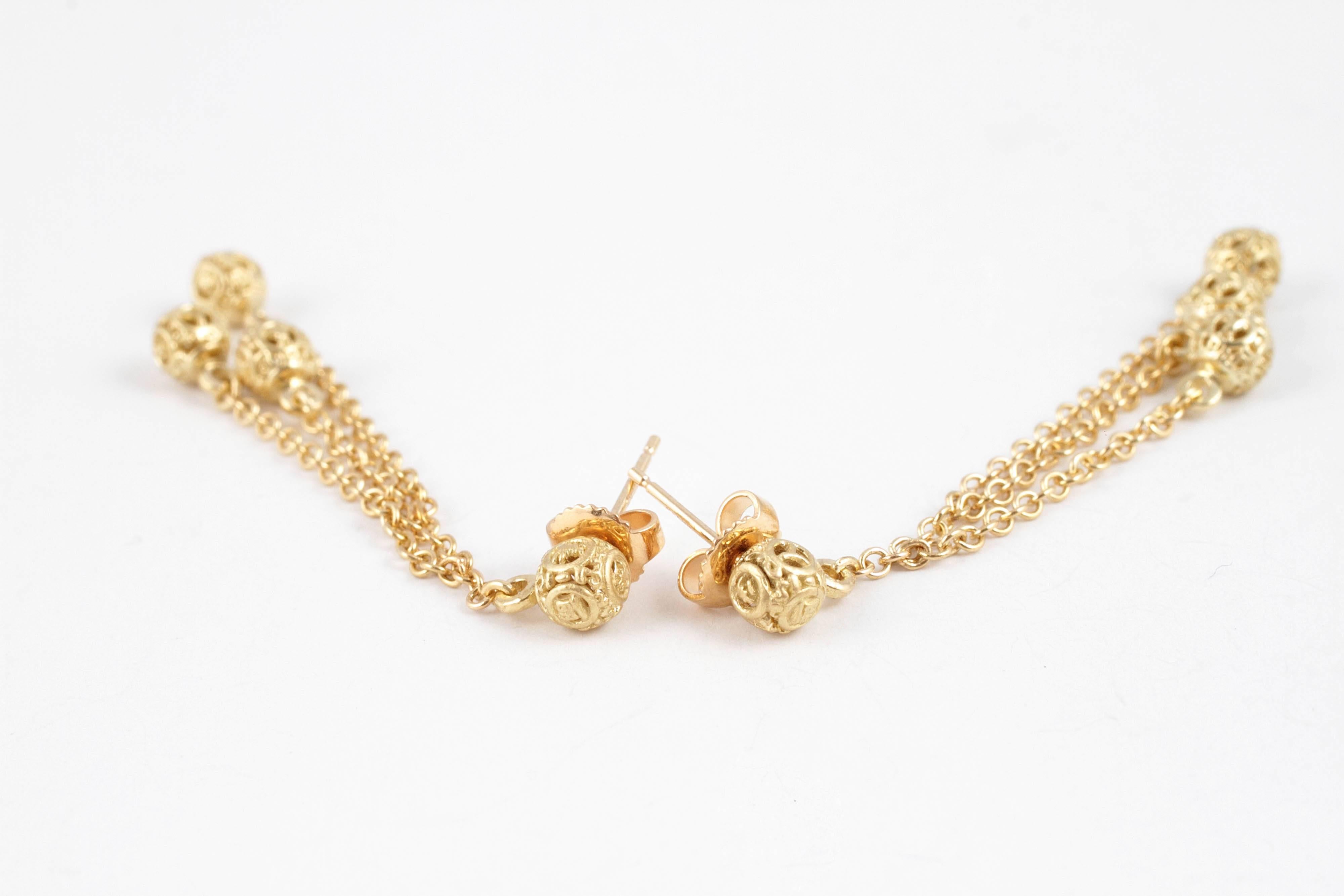 gold  dangle  earrings
