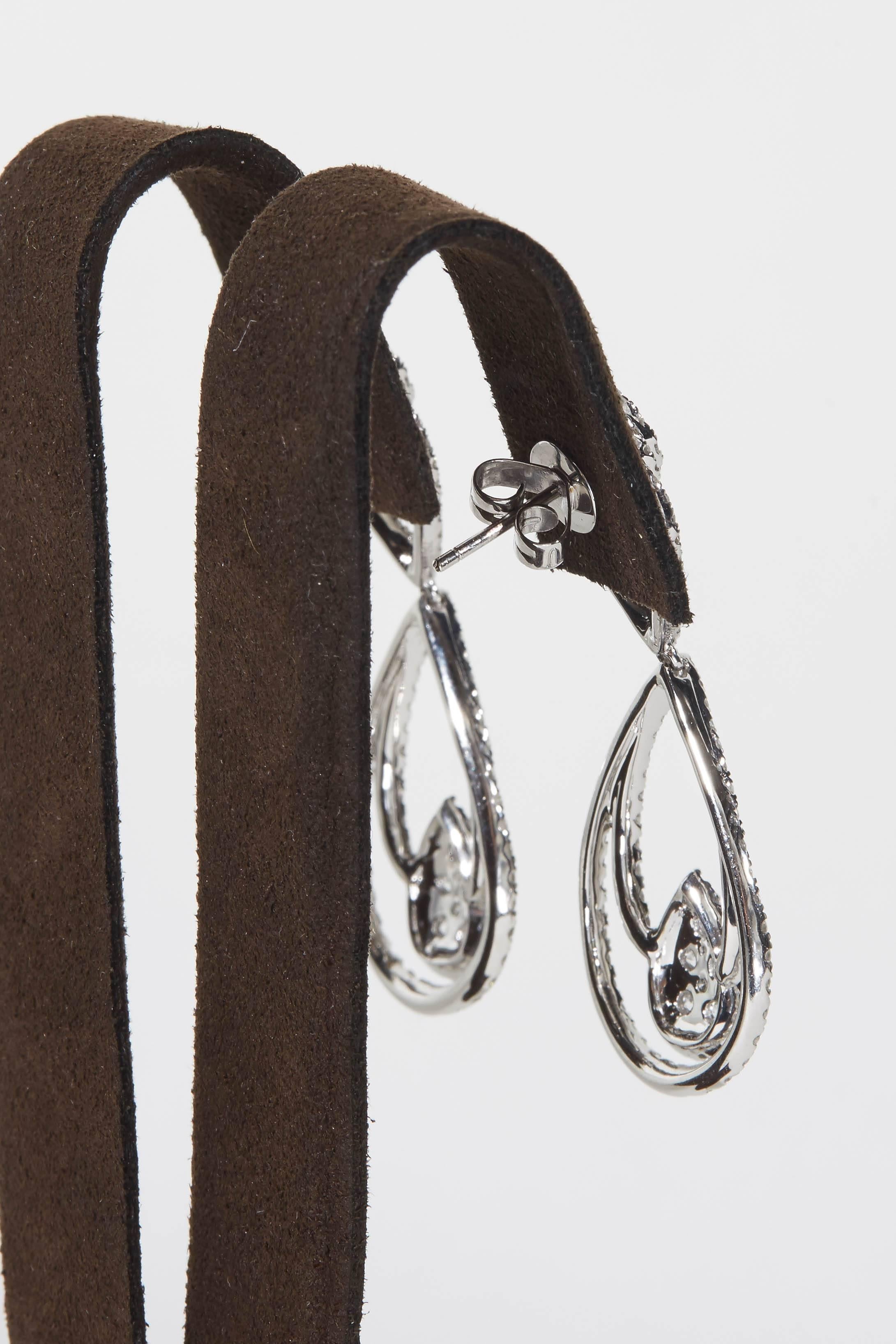 Women's Diamond Drop Earrings For Sale