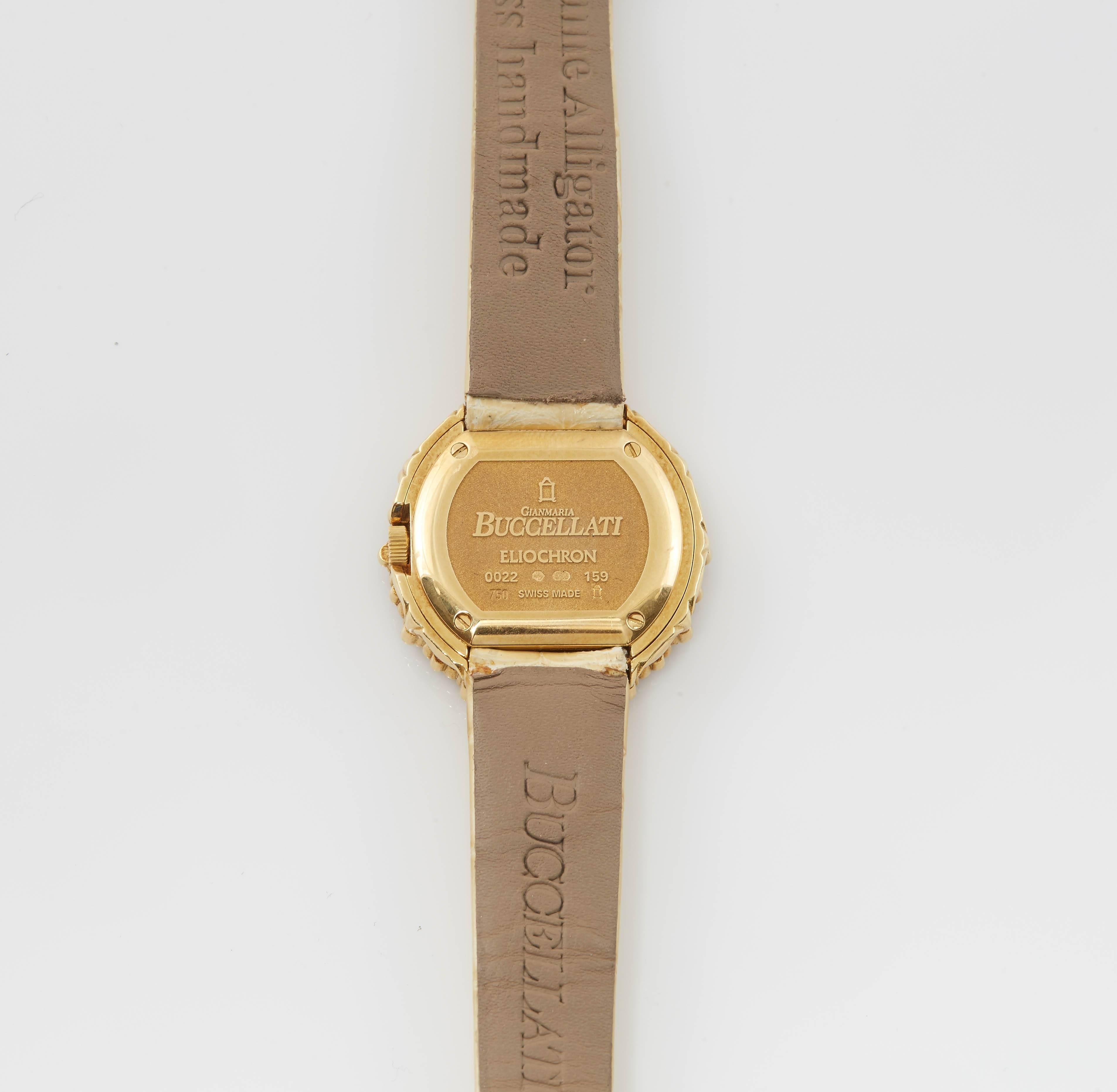 Women's Buccellati Ladies Yellow Gold Eliochron Wristwatch