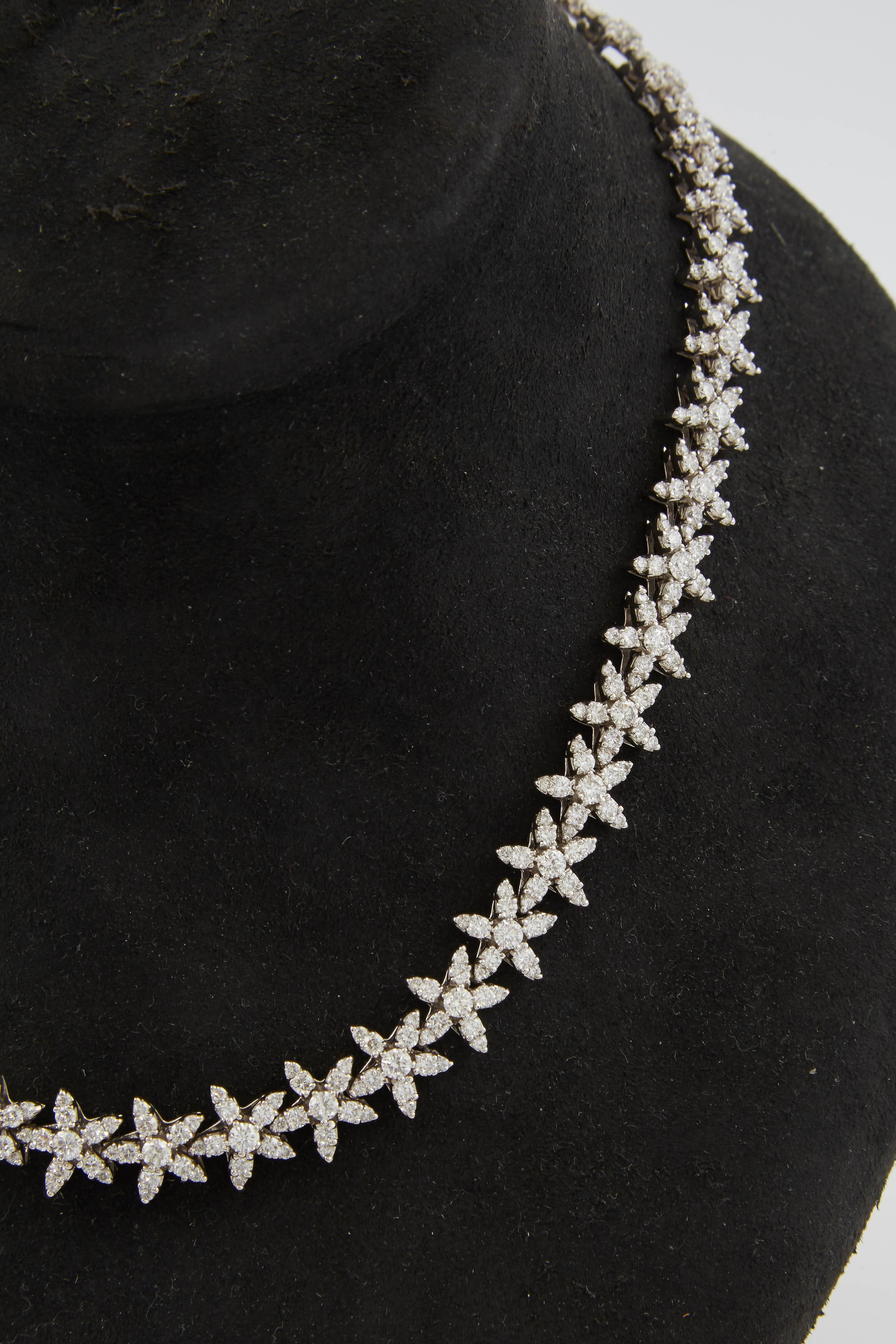 Women's White Gold Diamond Necklace
