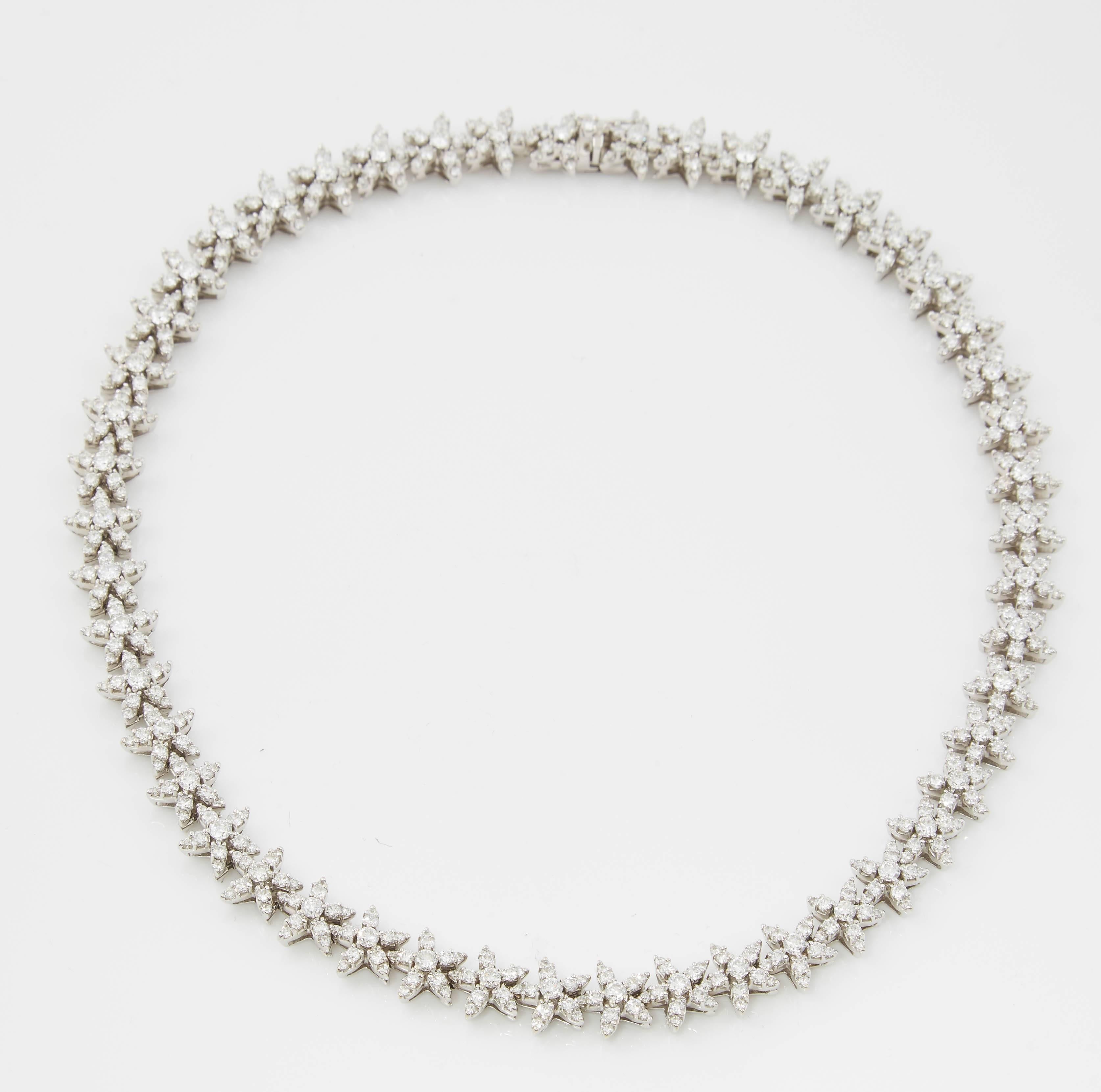 White Gold Diamond Necklace 1