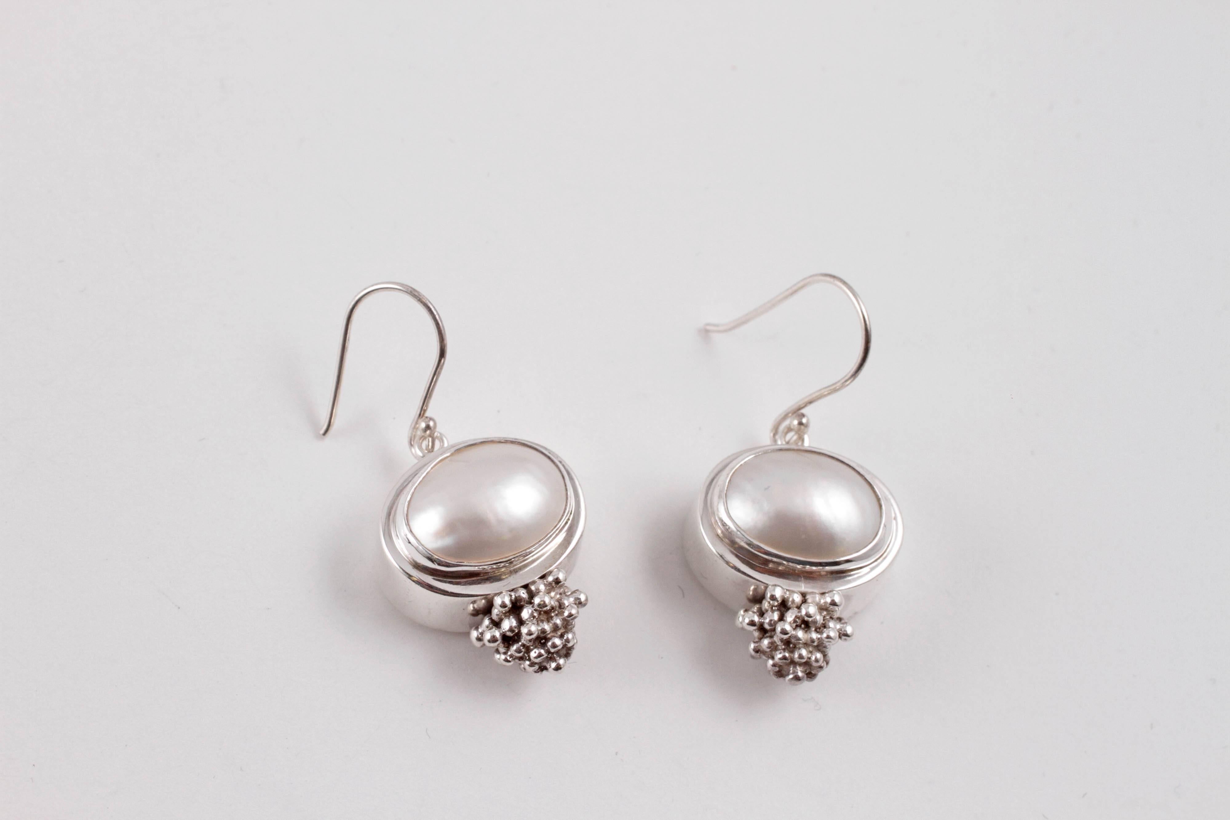 In sterling silver, these earrings are fun and light to wear!
