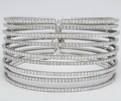Multi Row Diamond Bangle