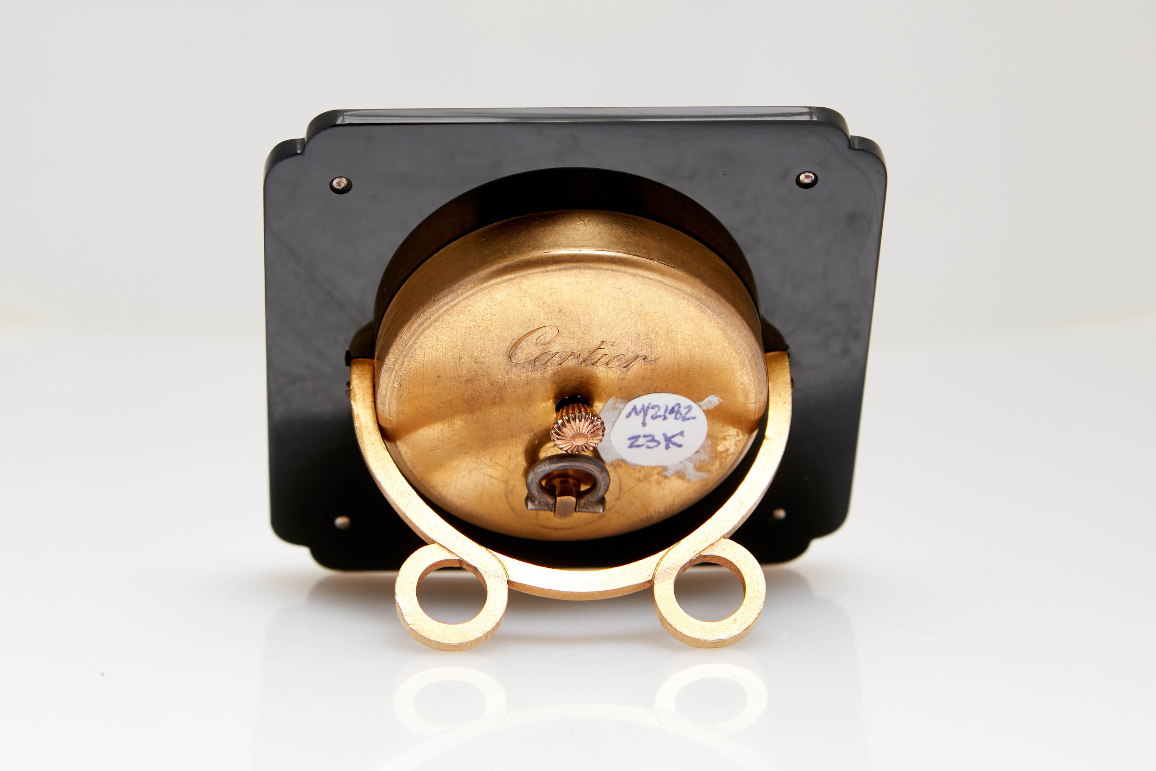 Art-déco-Uhr von Cartier im Zustand „Hervorragend“ im Angebot in New York, NY