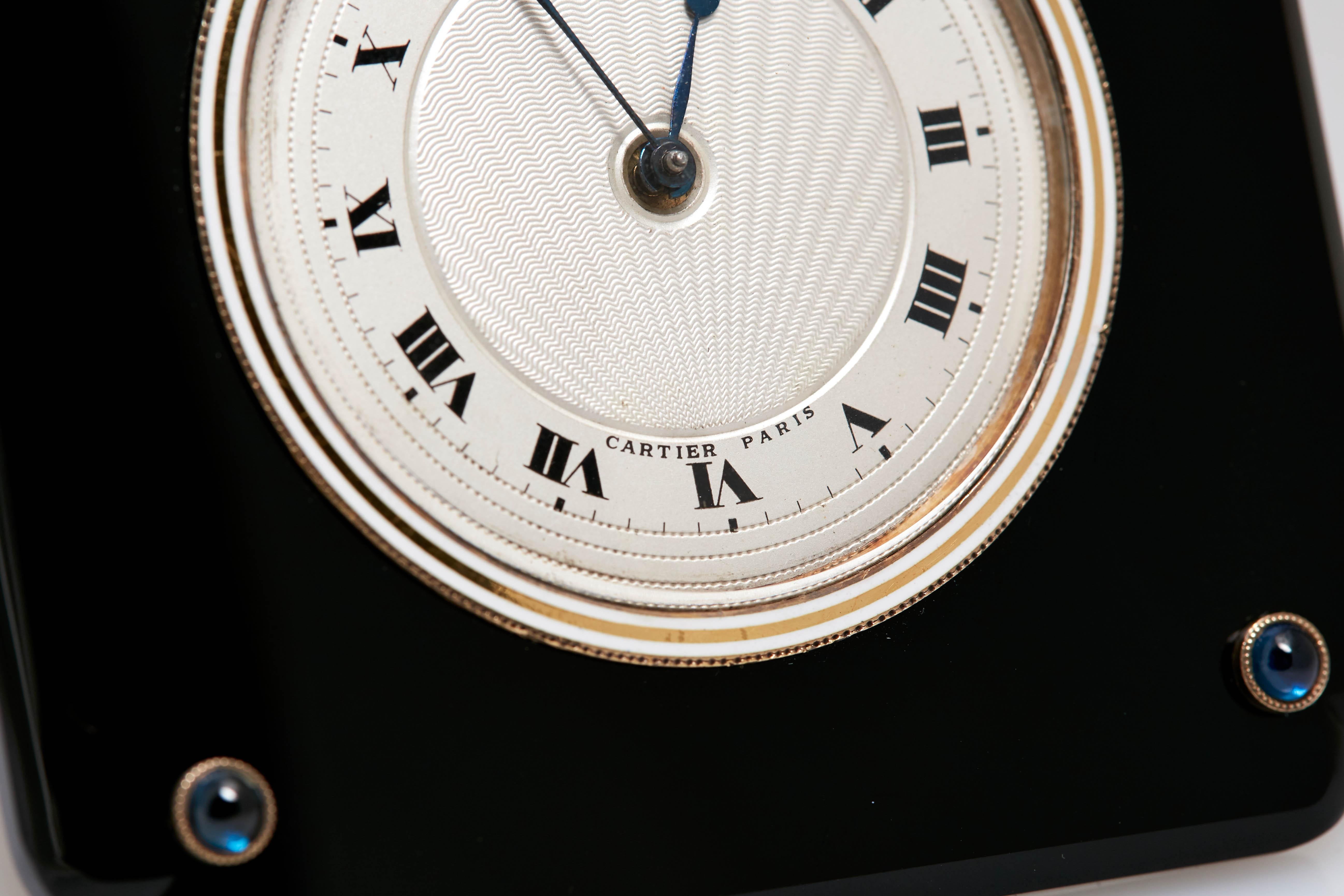 Art-déco-Uhr von Cartier im Angebot 2