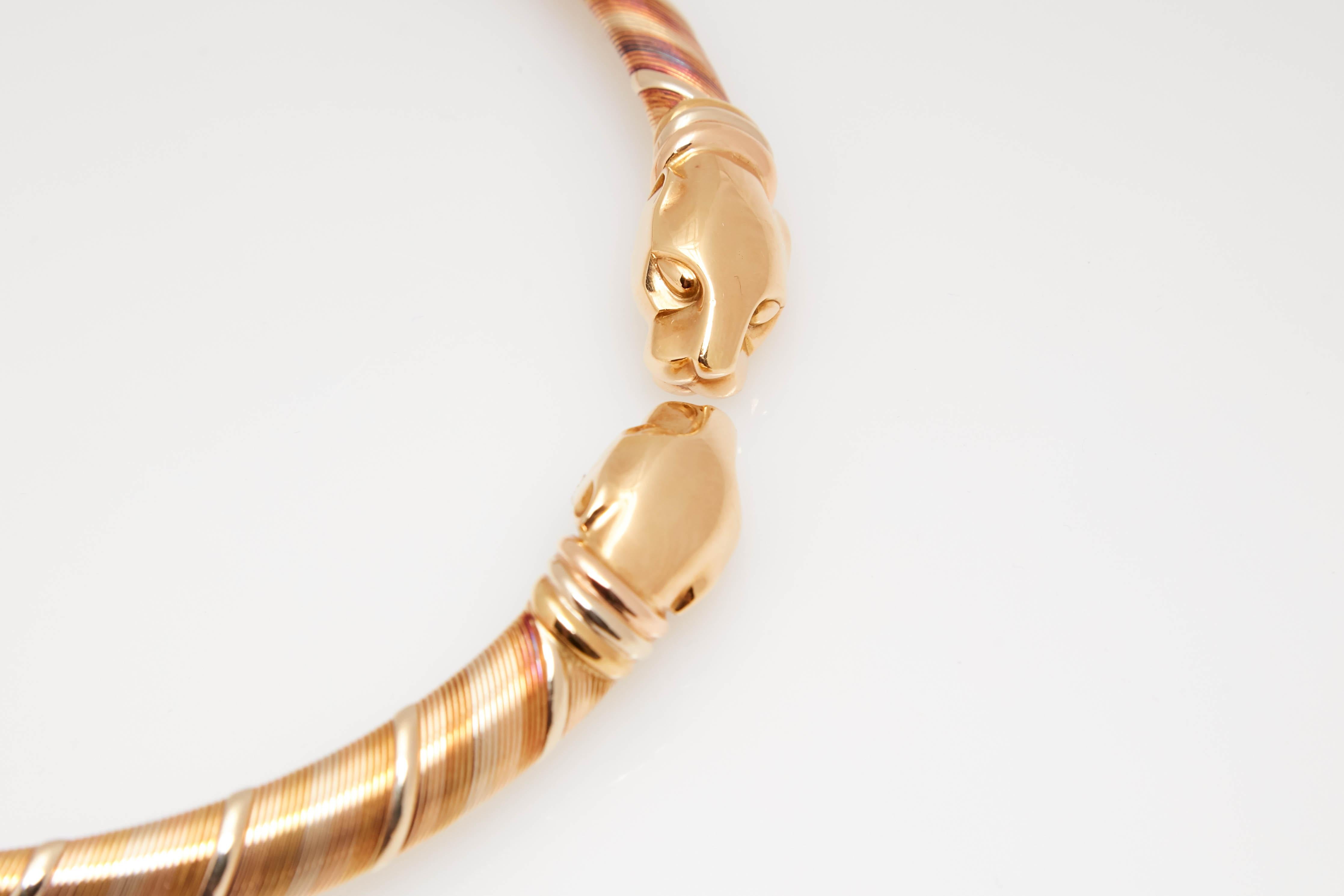 Cartier Panther Halsband Halskette im Angebot 1