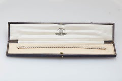 Art Deco Tennis Diamond Platinum Bracelet