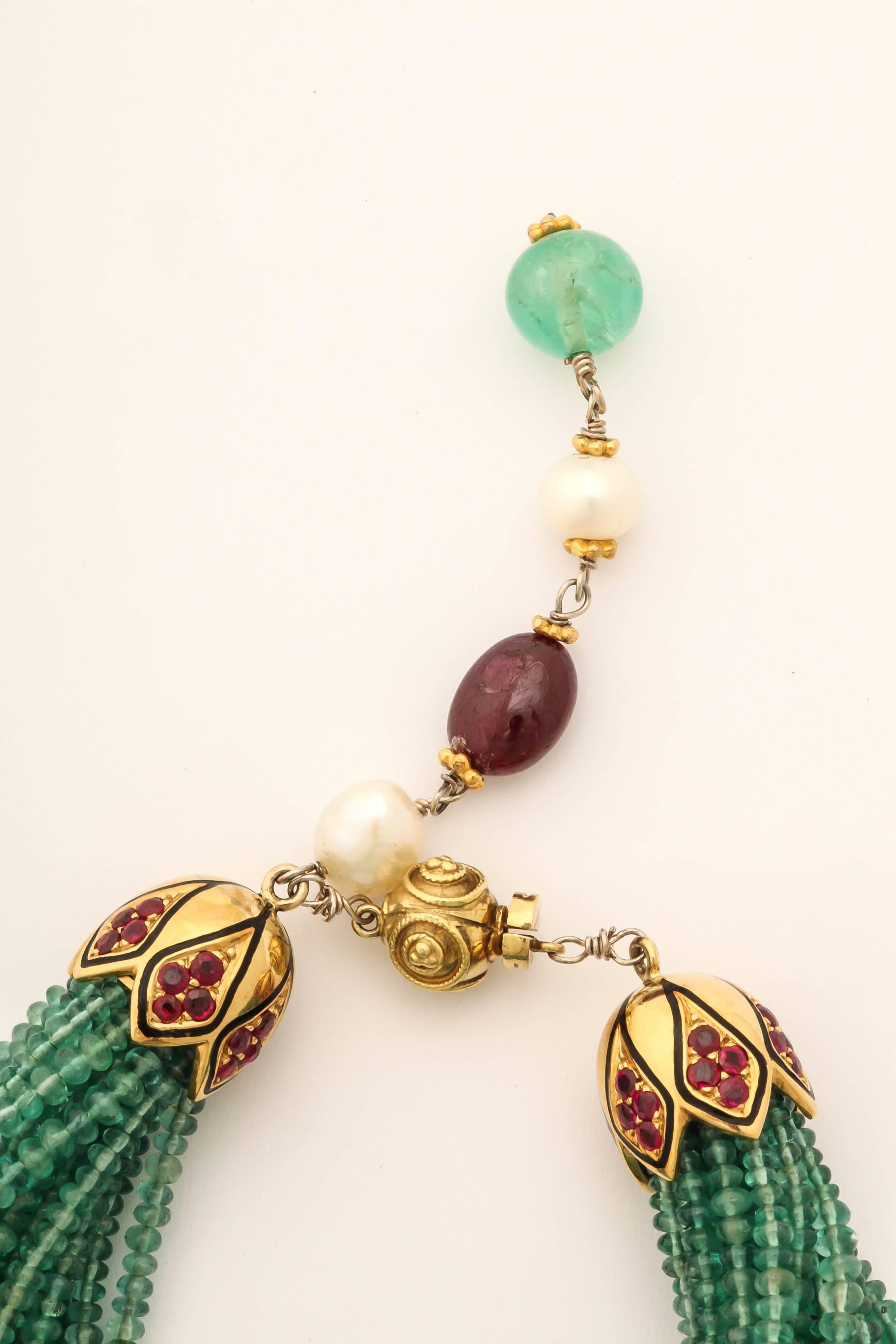 emerald bead bracelet