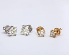Old European Cut Diamond Studs
