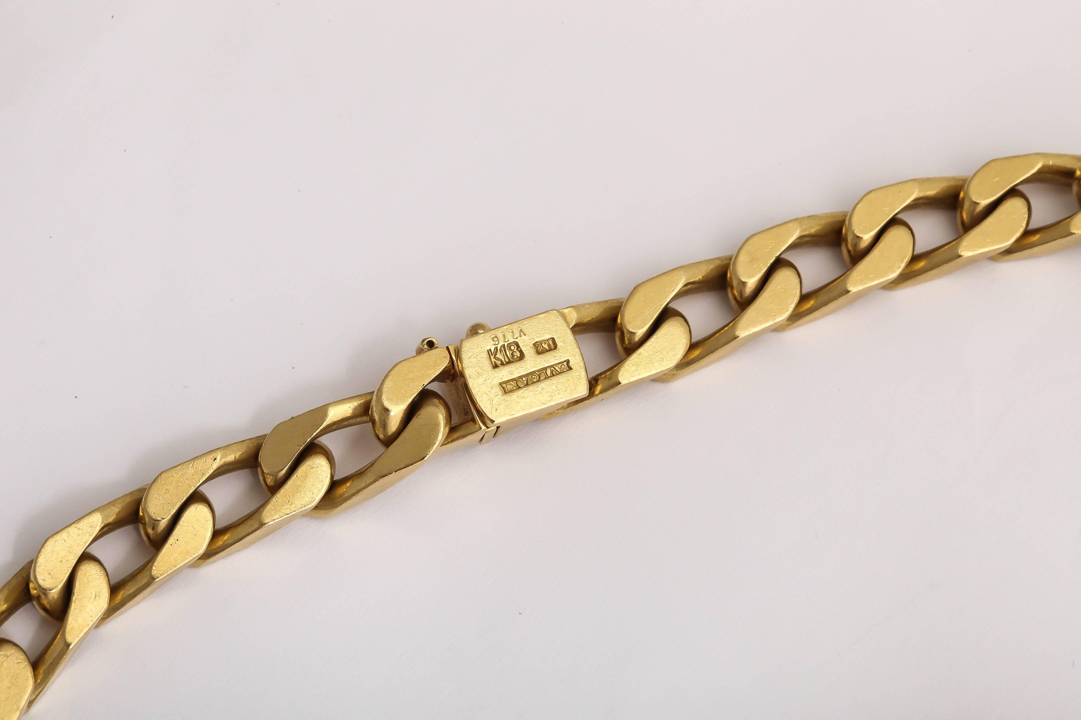 Bulgari Crystal Pendant and Gold Chain 1