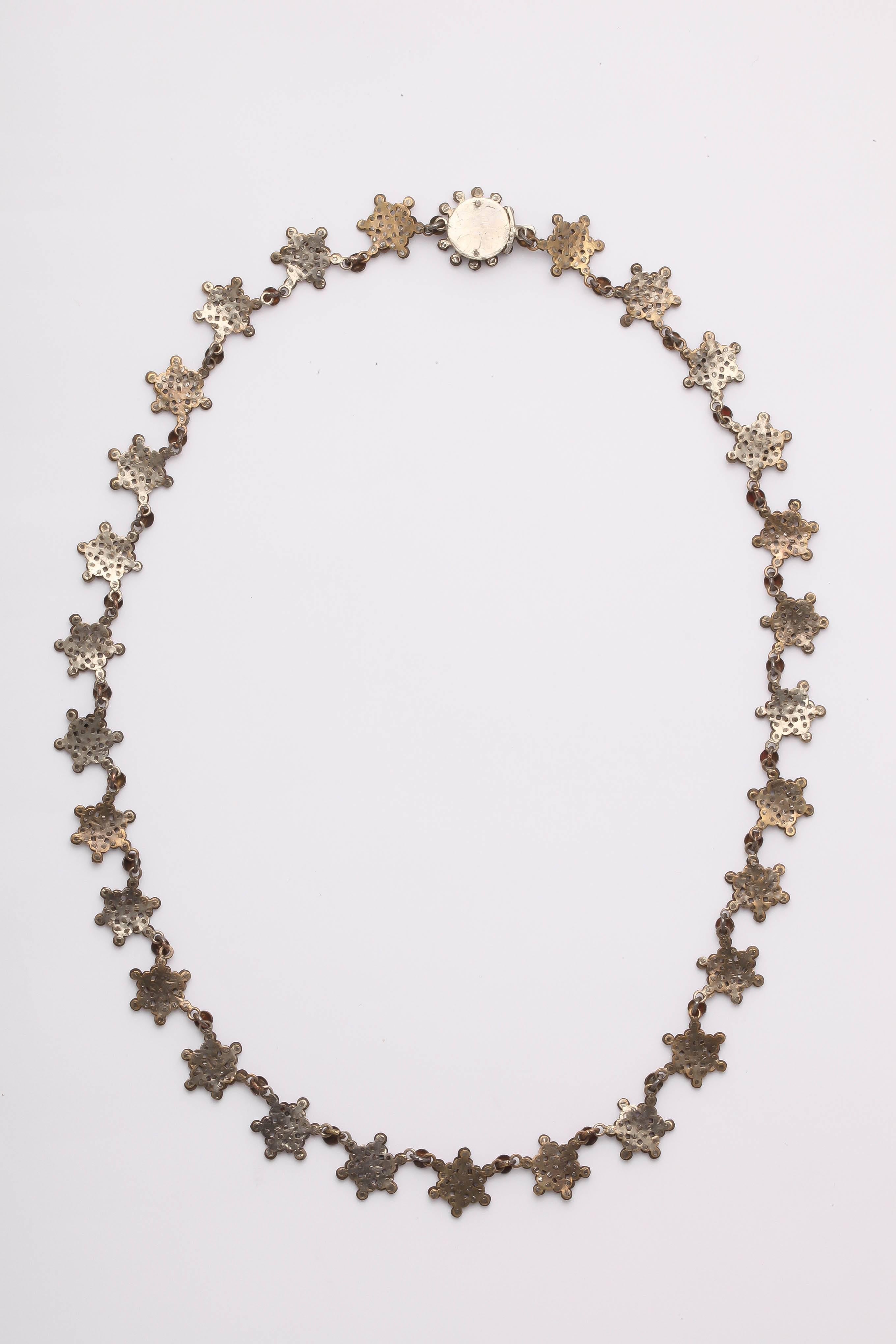 Antique Georgian Cut Steel Star Necklace 4