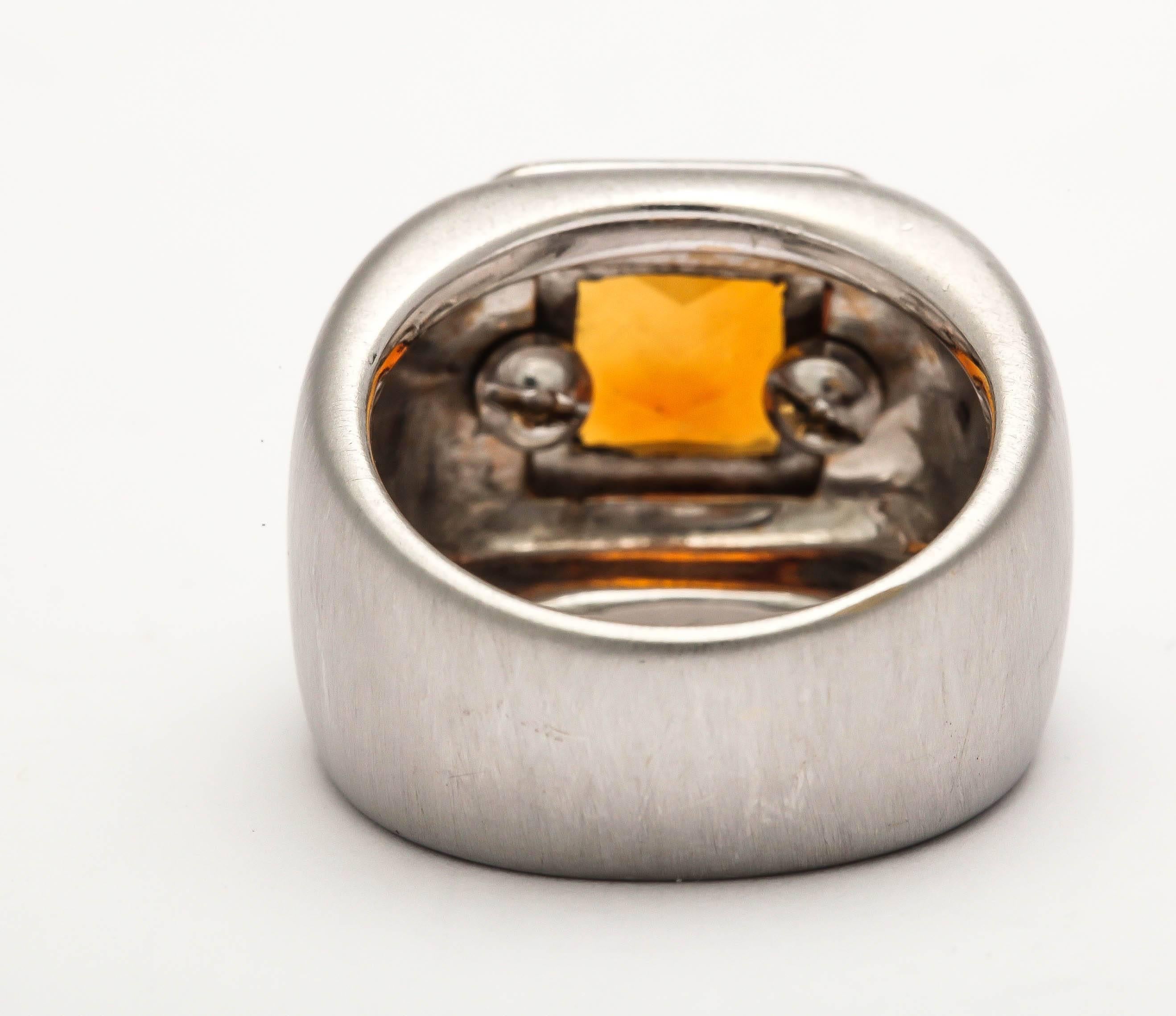 citrine pinky ring