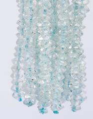 Aquamarine Diamond Gold Detachable Tassel Earrings