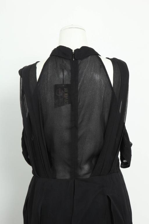 Rodarte Black See-Through Chiffon Gown Dress For Sale at 1stDibs | see ...