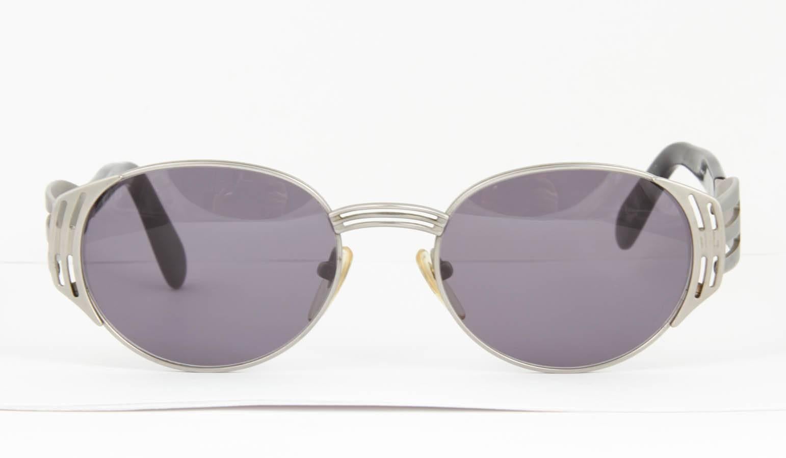 Gray Jean Paul Gaultier 56-3281 Fork Vintage Sunglasses For Sale