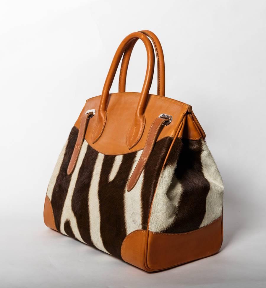 ralph lauren zebra bag