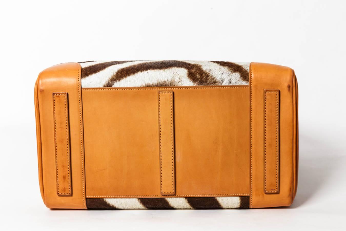Ralph Lauren Zebra Print Calf Hair Ricky Bag 33 4