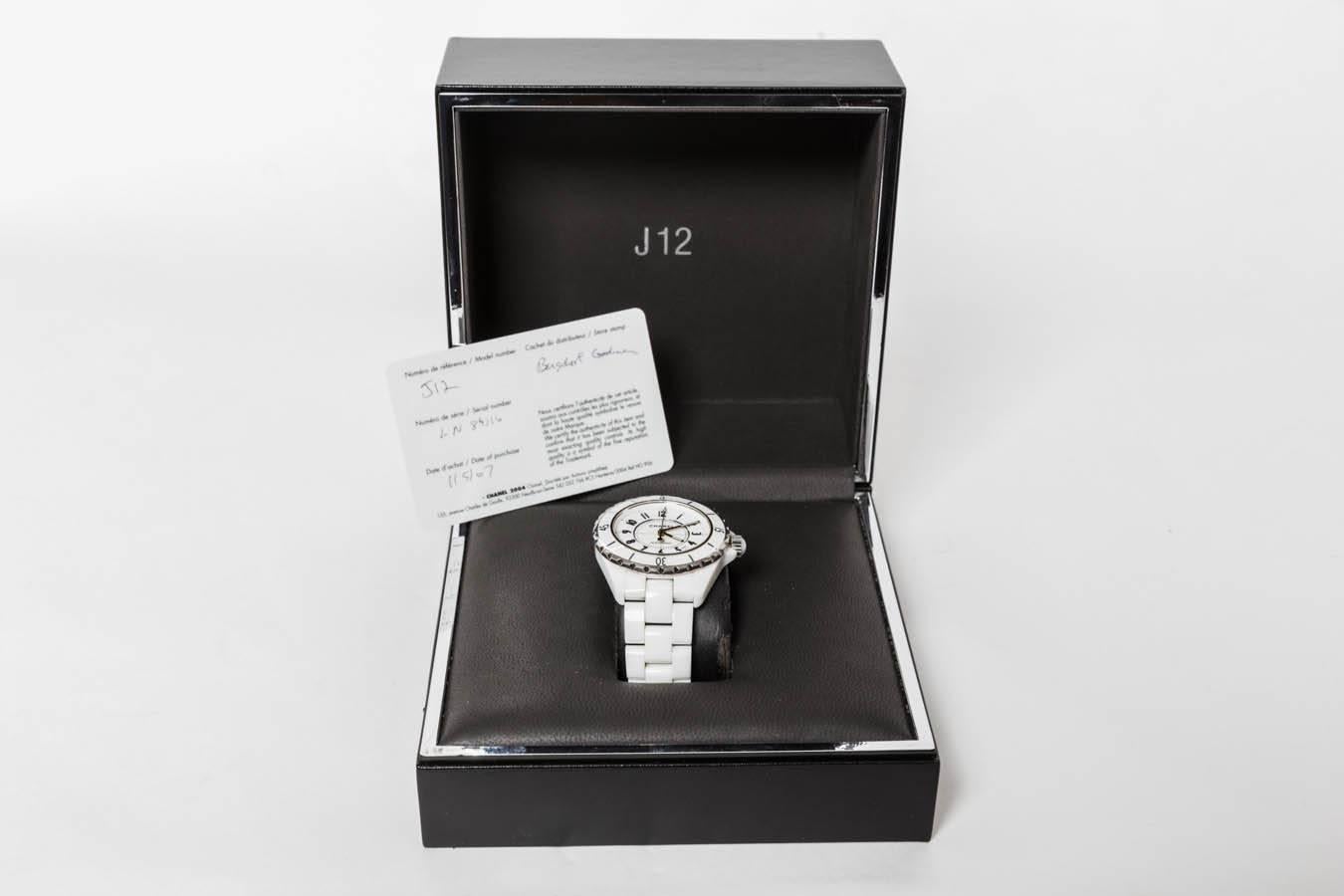 Chanel J12 Automatic Watch In Good Condition In Westhampton Beach, NY