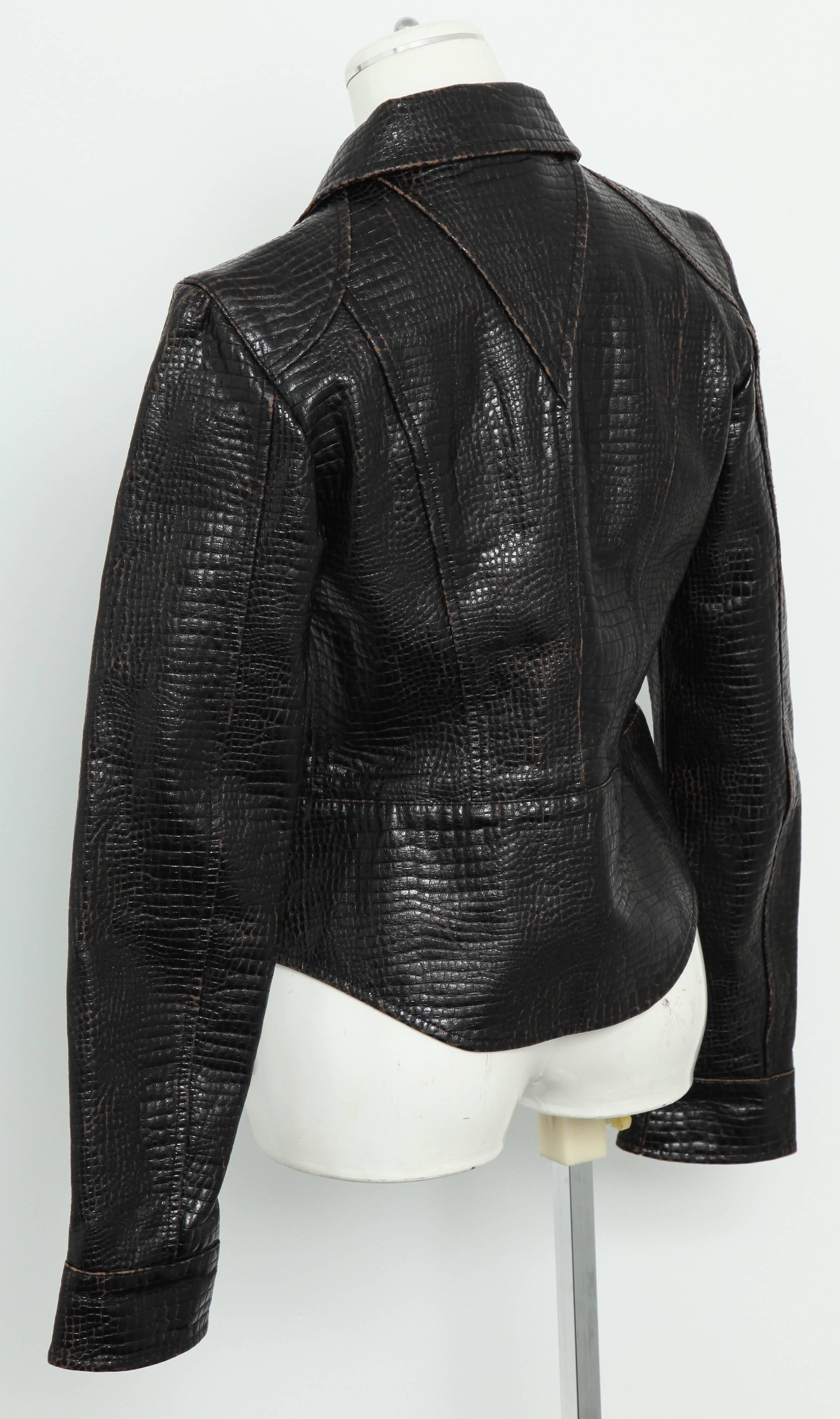 chanel leather coat