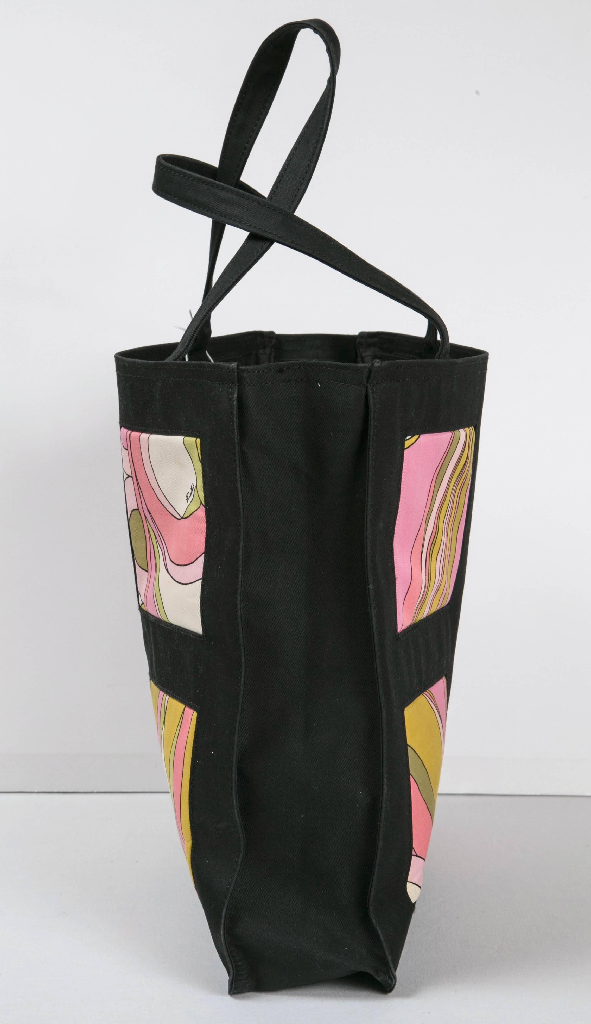 Unusual Pucci tote, purse or day bag by funky finders For Sale 2