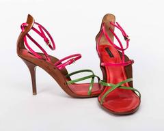 Louis Vuitton Pink Strappy Sandal
