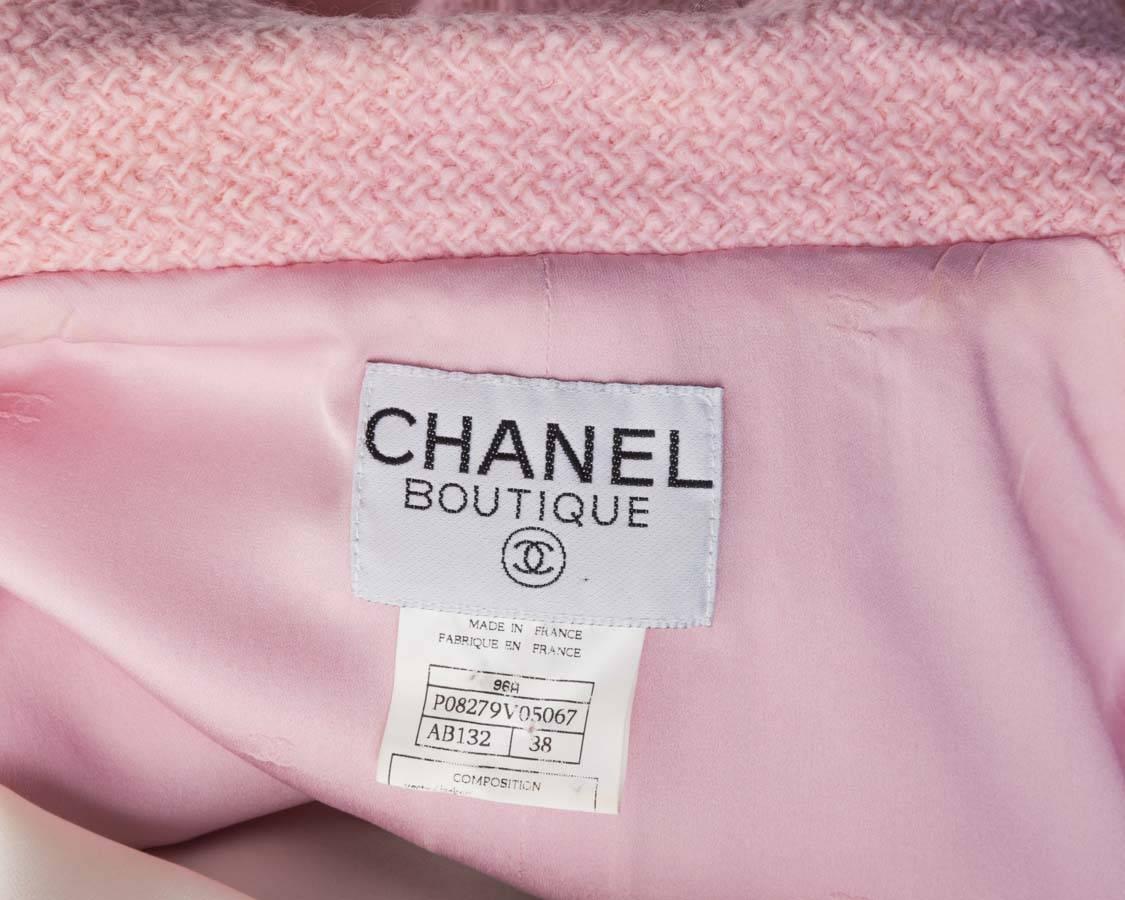 Chanel Pink  Wool Jacket with 
