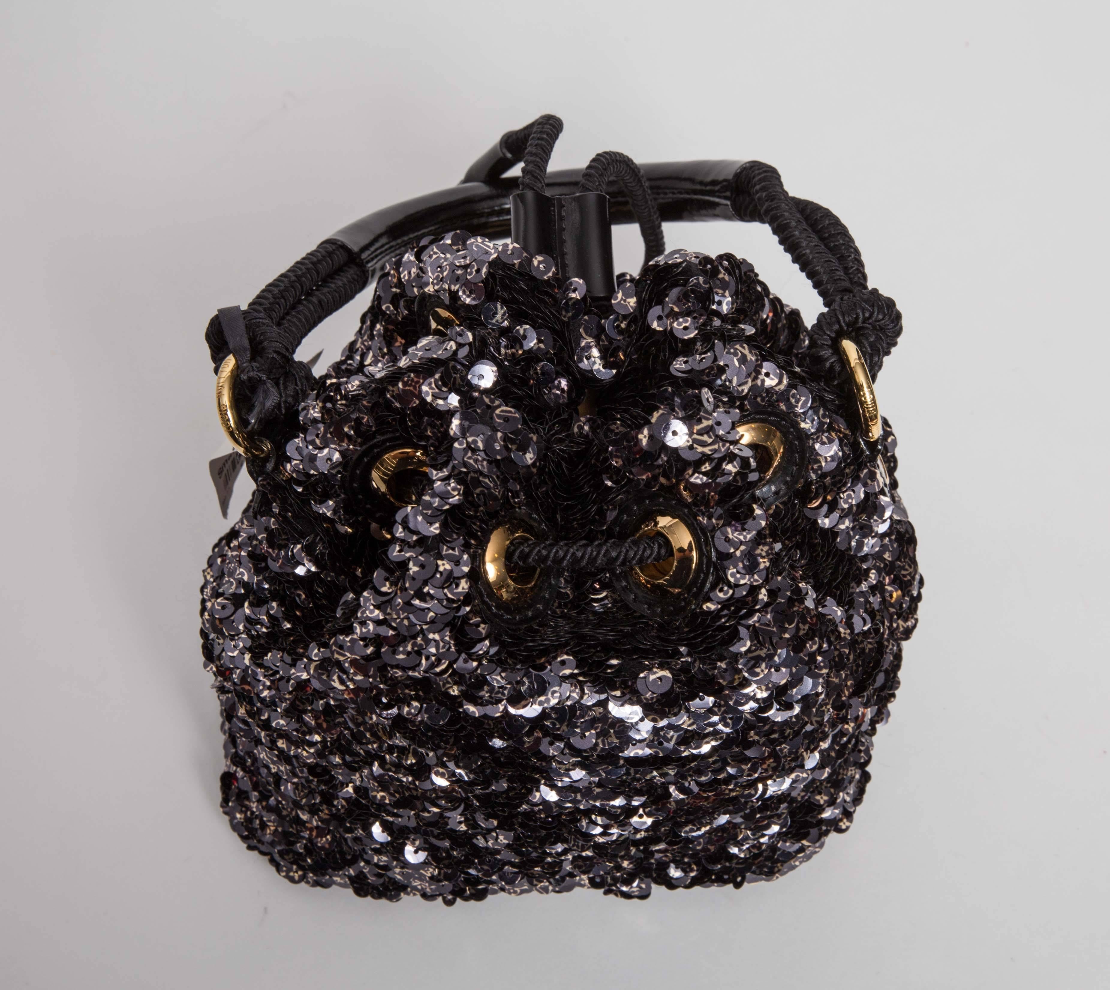 Louis Vuitton Limited Edition Black Mini Noe Rococo Bag 3