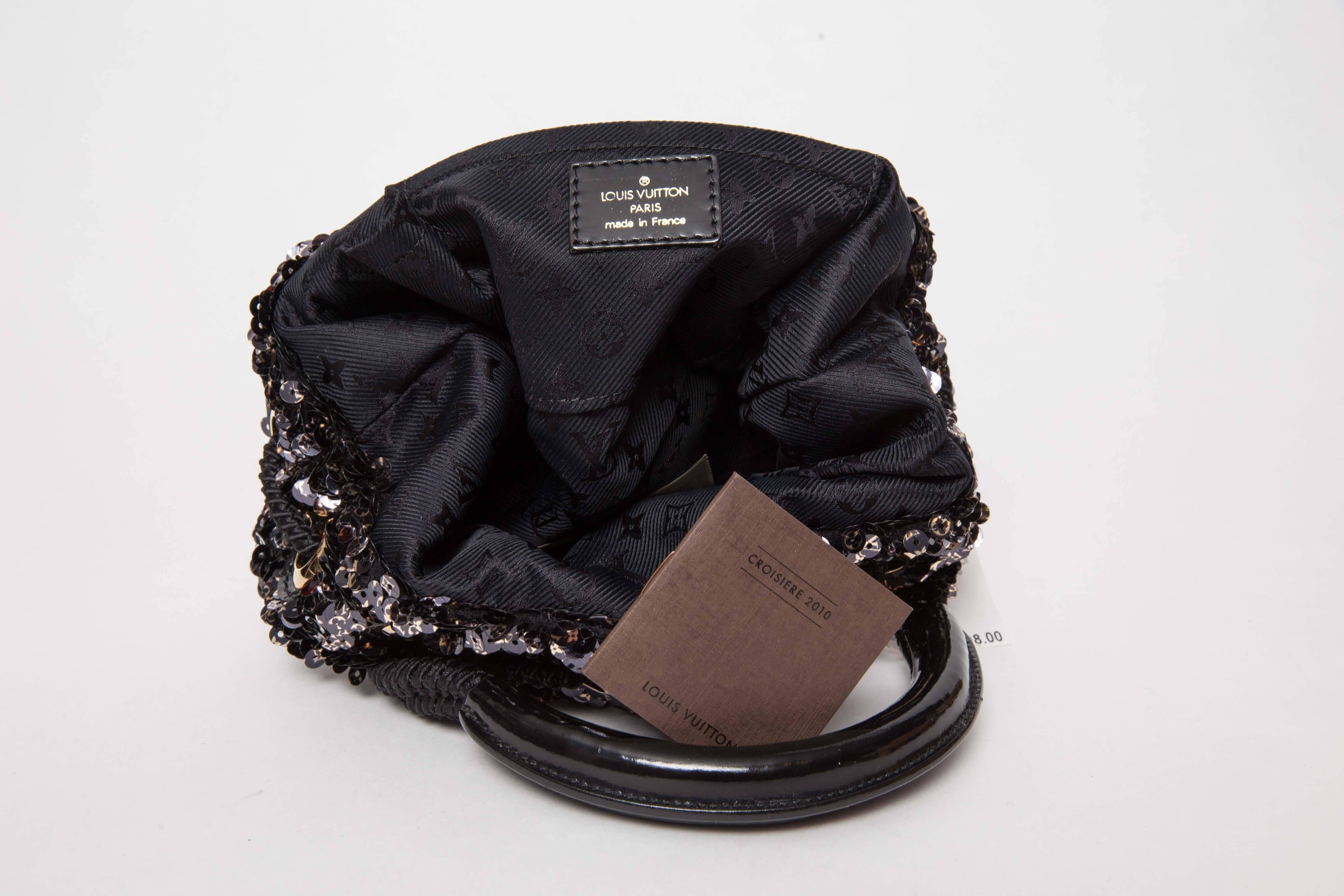 Louis Vuitton Limited Edition Black Mini Noe Rococo Bag 5