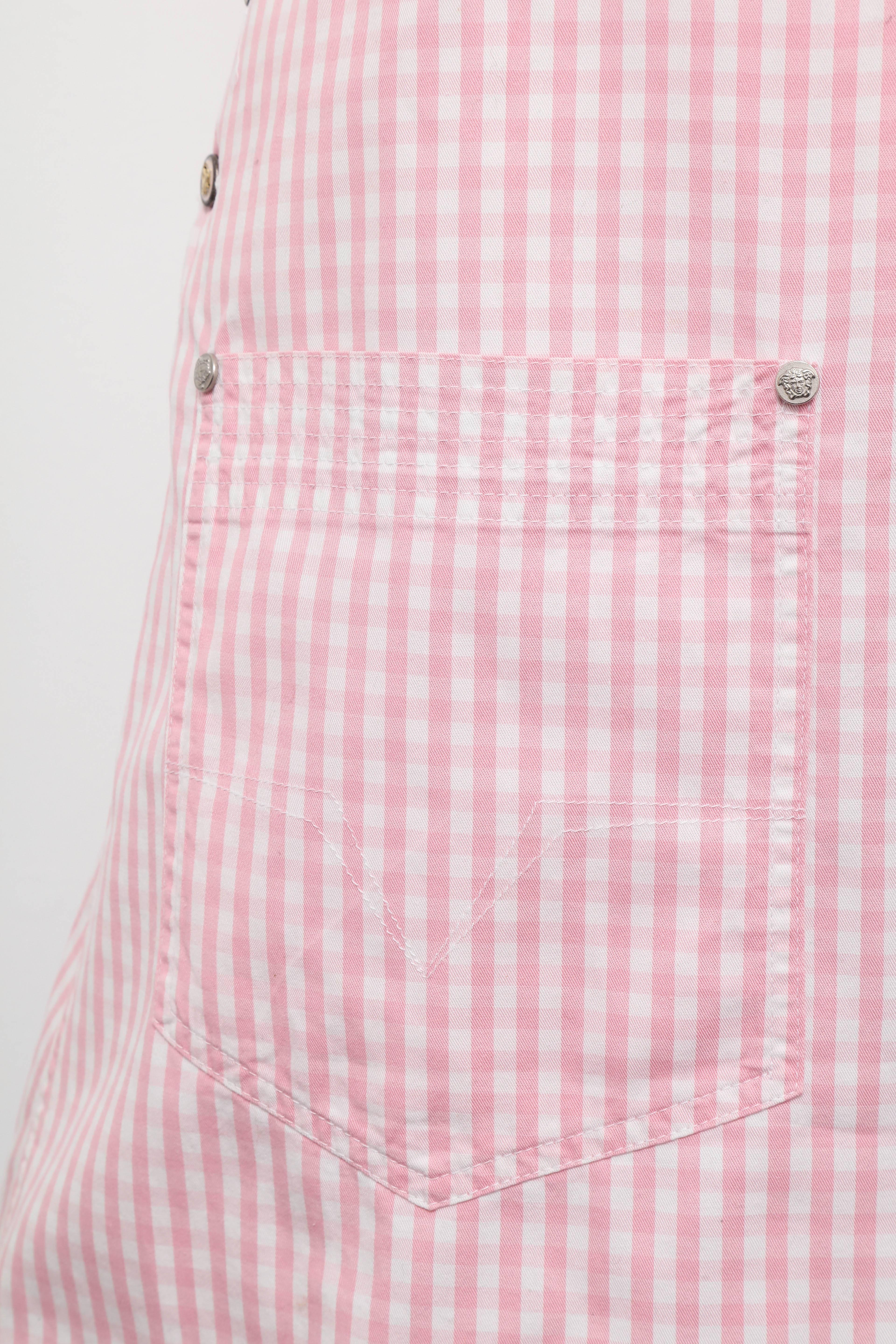 overall dress pink