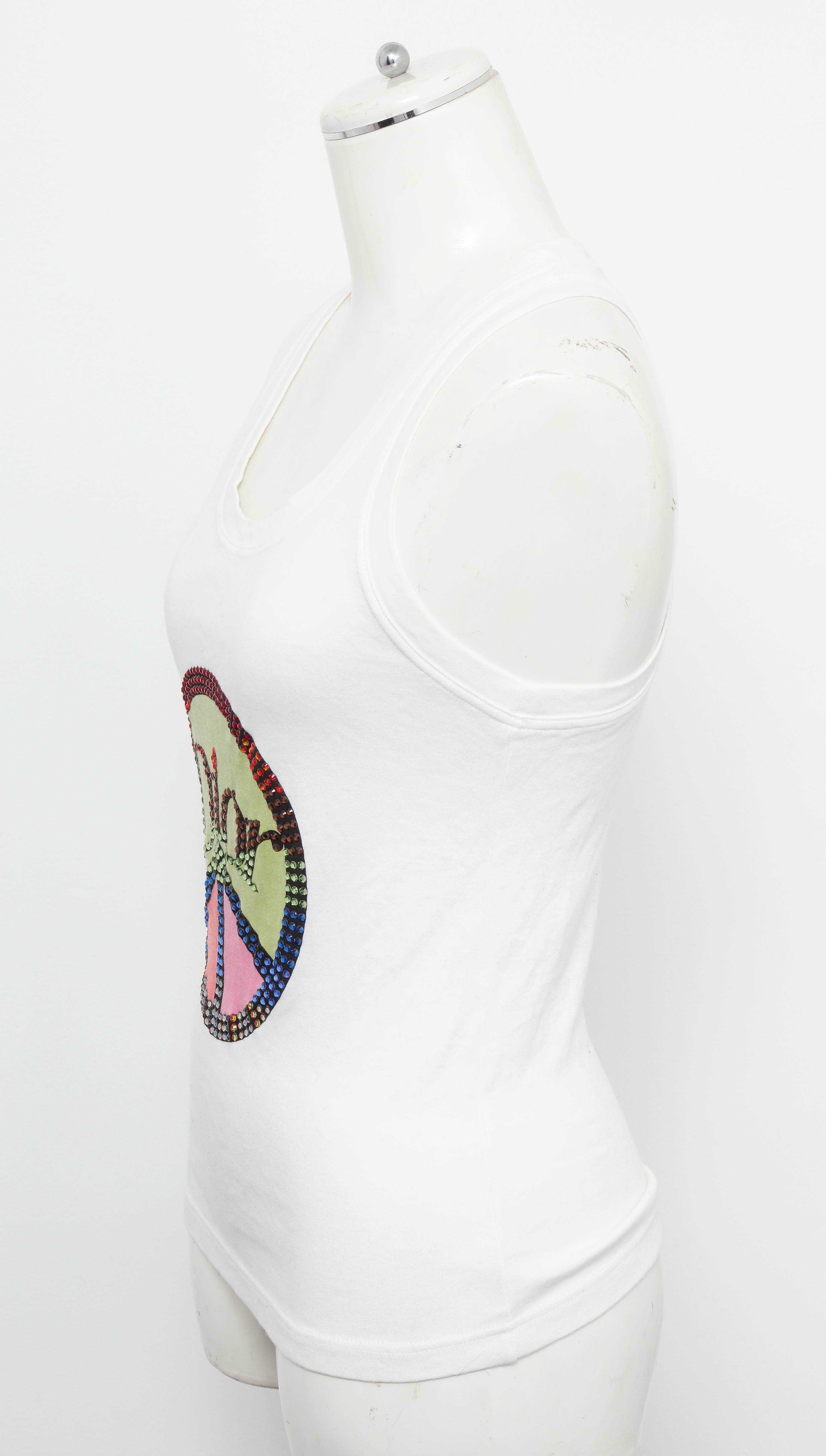 dior peace tank top